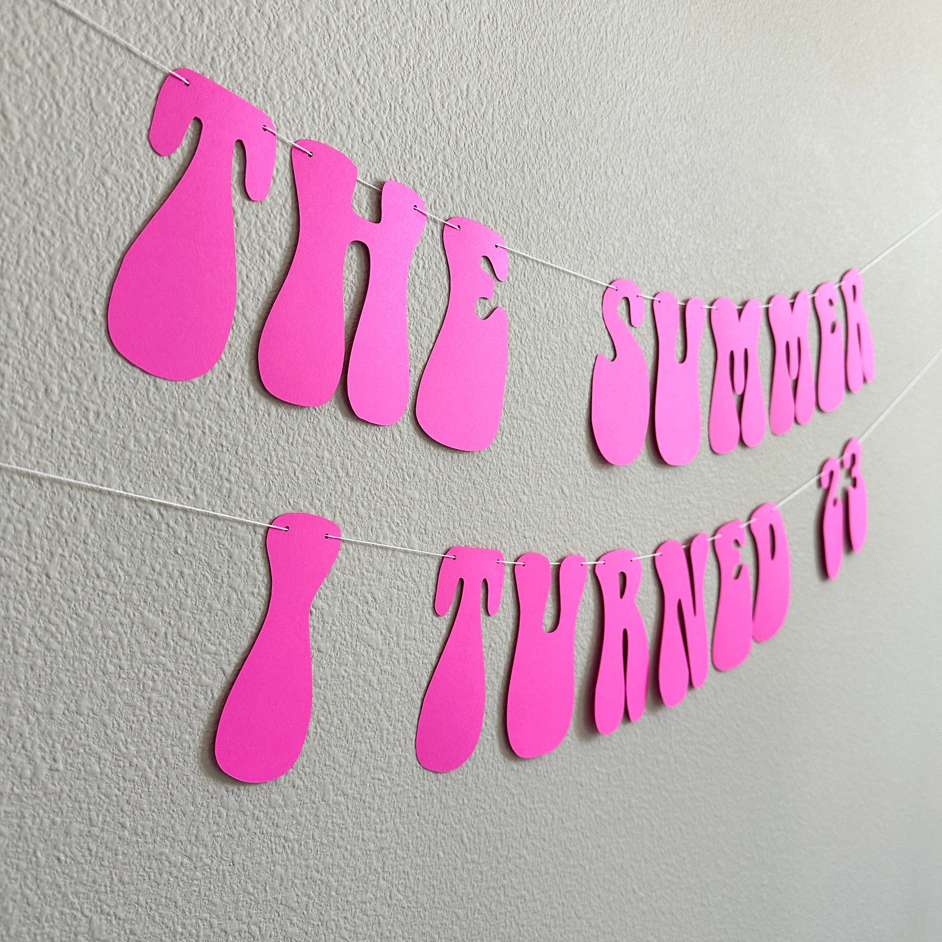 The Summer I Turned 23, The Summer I Turned Decorations, Summertime Birthday, Summer Birthday Ideas, Summer Birthday Party