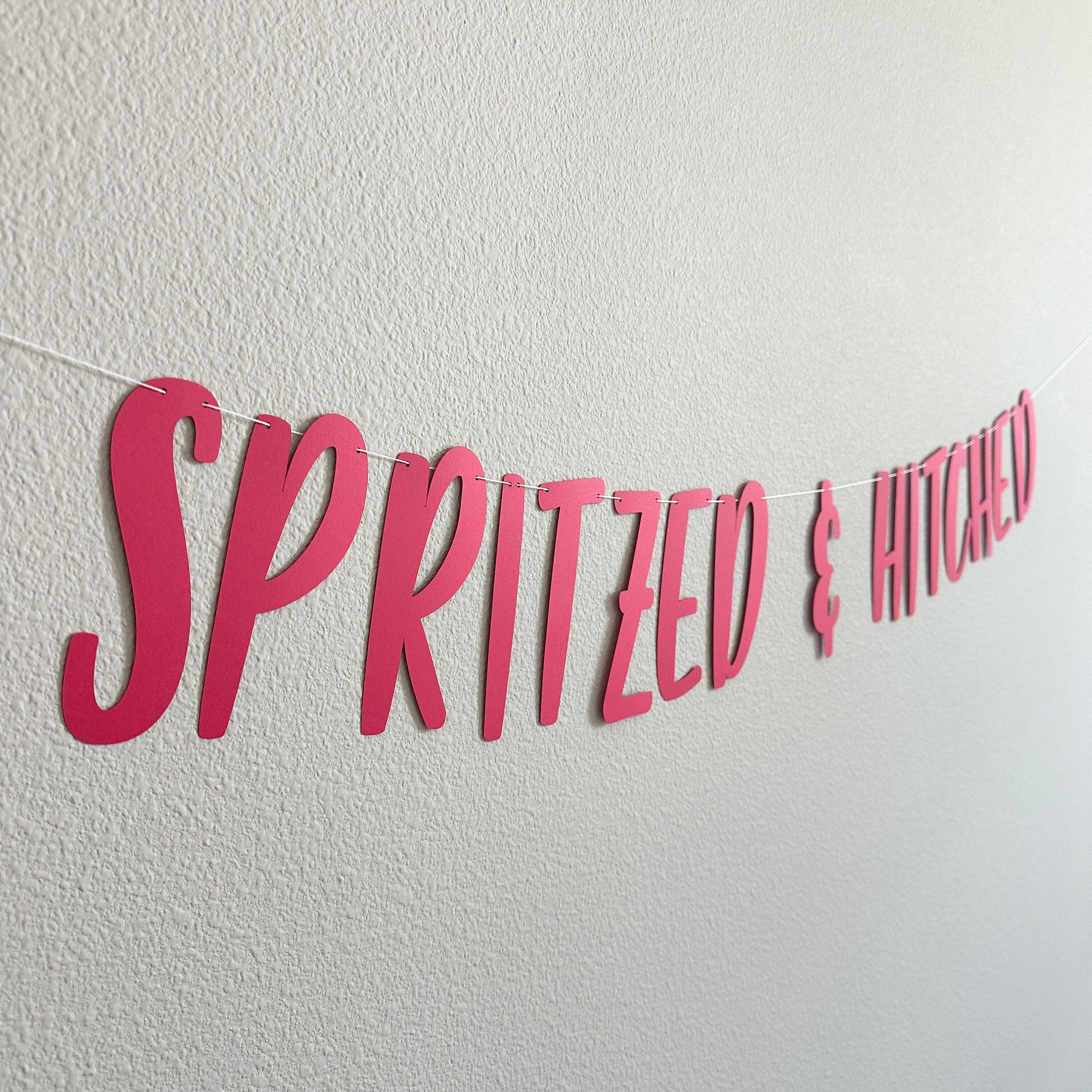 Spritzed & Hitched, Spritzed and Hitched Decorations, Bachelorette Party Decorations, Bachelorette Ideas, Spritz Theme