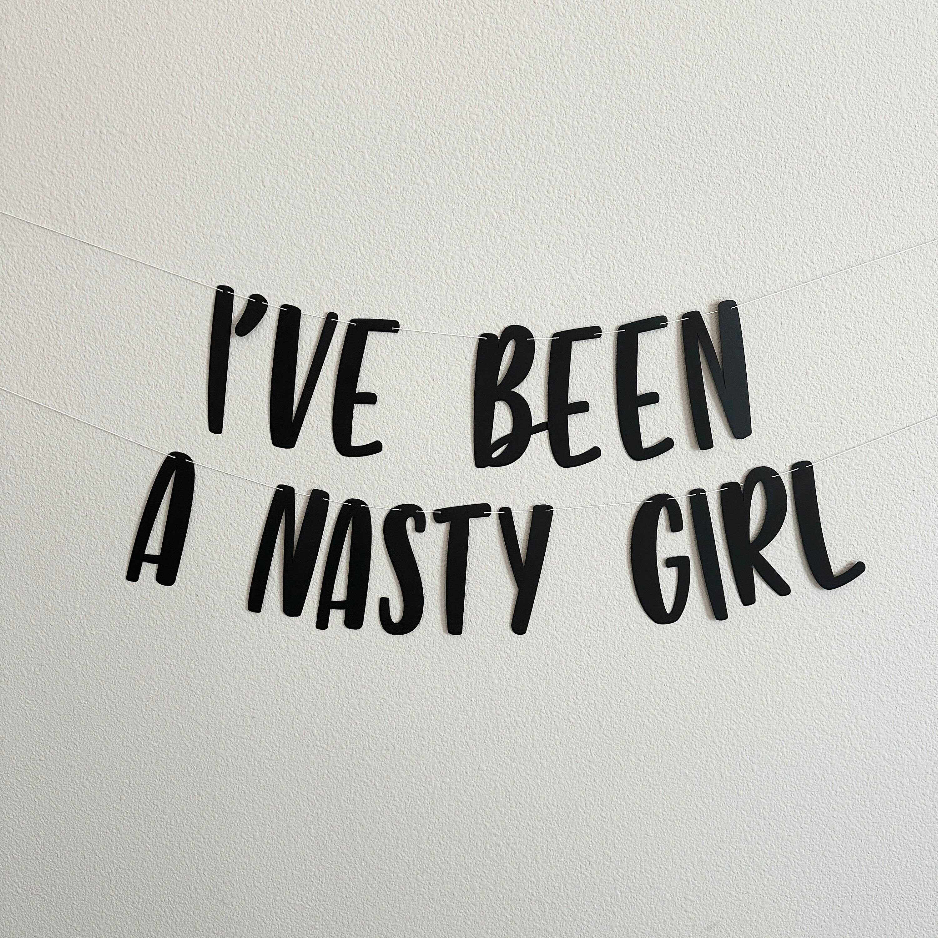 I&#39;ve Been A Nasty Girl, I&#39;ve Been A Nasty Girl Banner, Girls Night Decorations, Bachelorette Party Decorations, Girl&#39;s Weekend Getaway