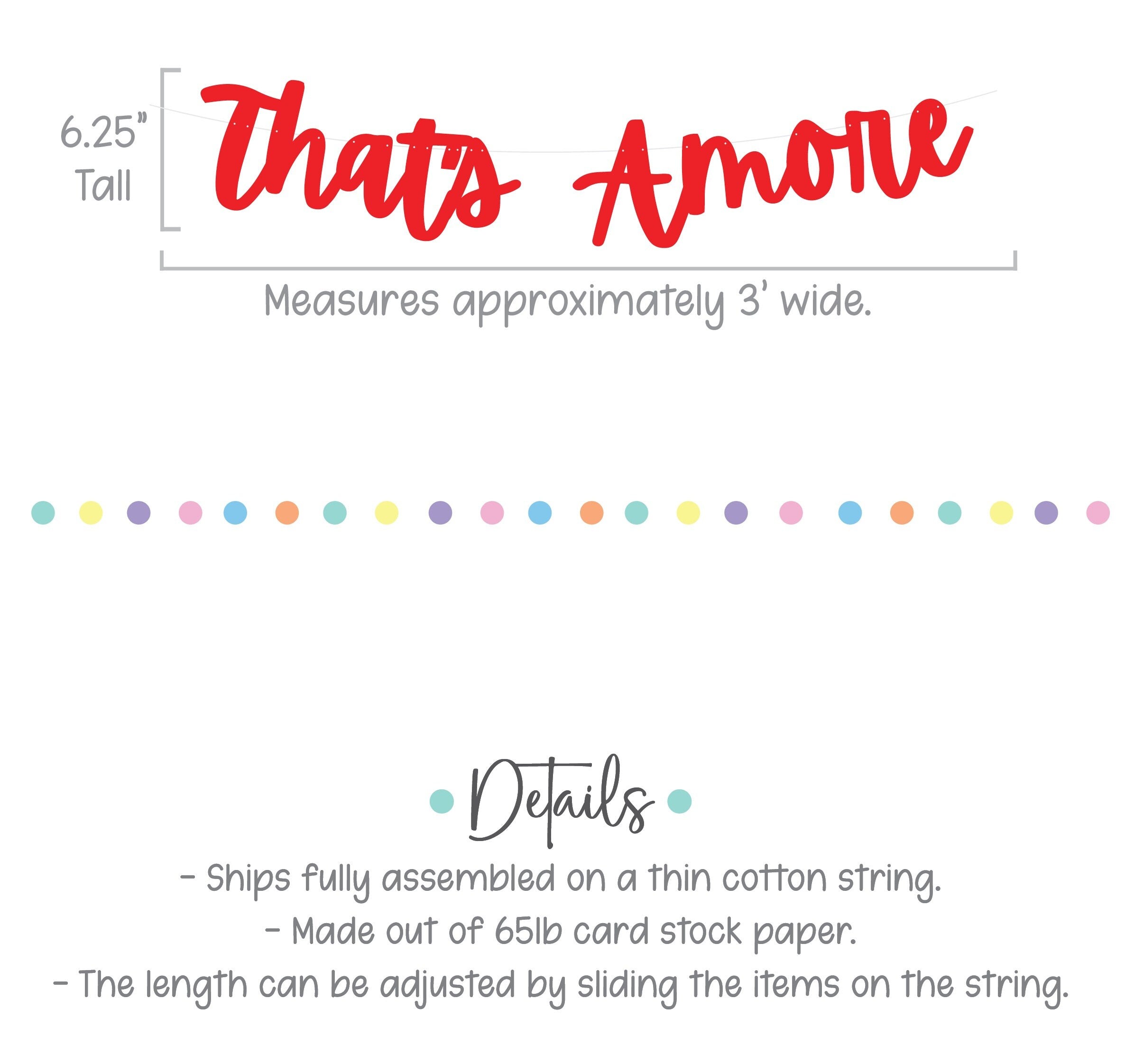 That&#39;s Amore, That&#39;s Amore Banner, That&#39;s Amore Decorations, Spritzed, Bachelorette Decorations, Wedding Backdrop Banner, Love Decor