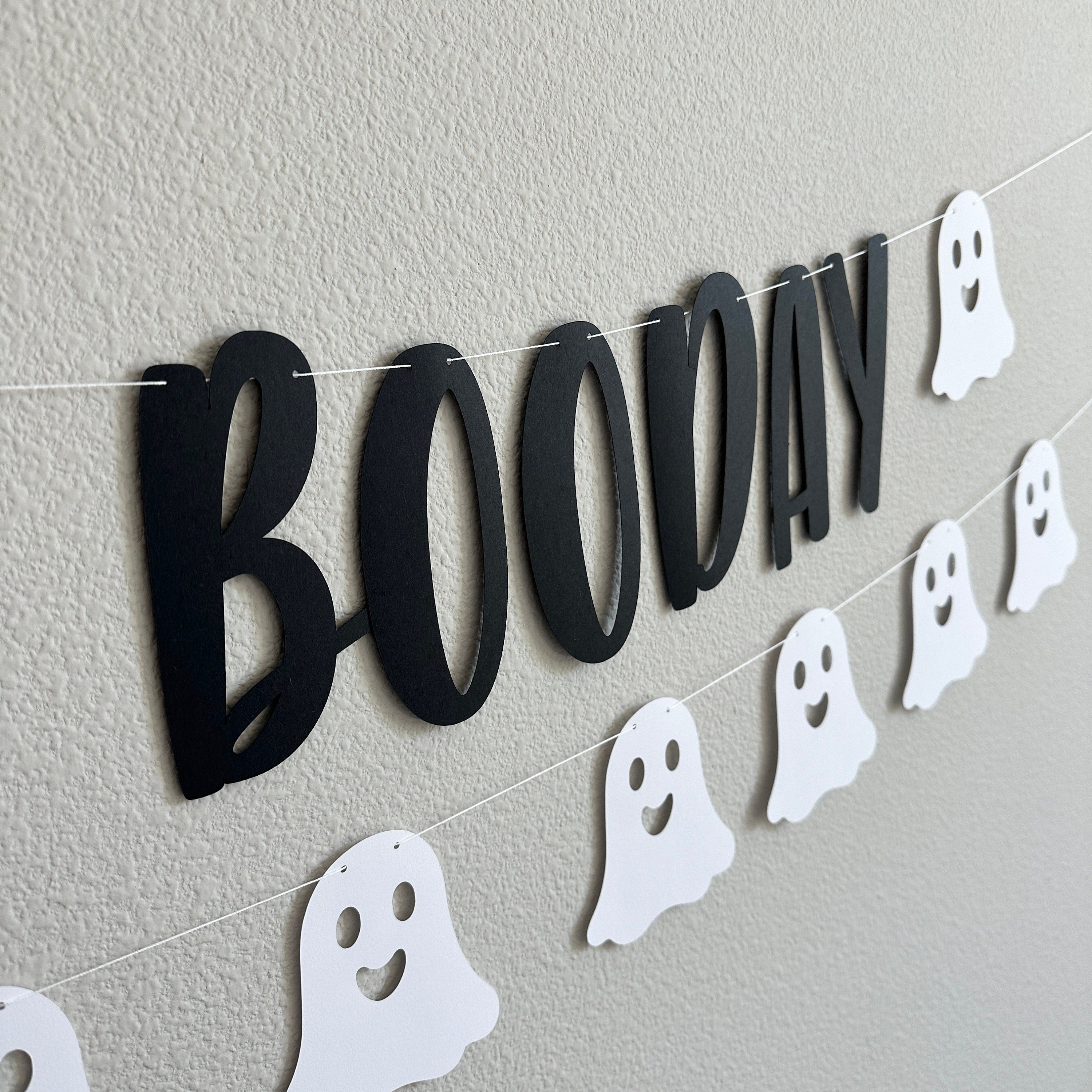 Happy Booday, Happy Booday Banner, Happy Booday Decorations, October Birthday, Halloween Birthday, Booday Decorations, Ghost Decorations
