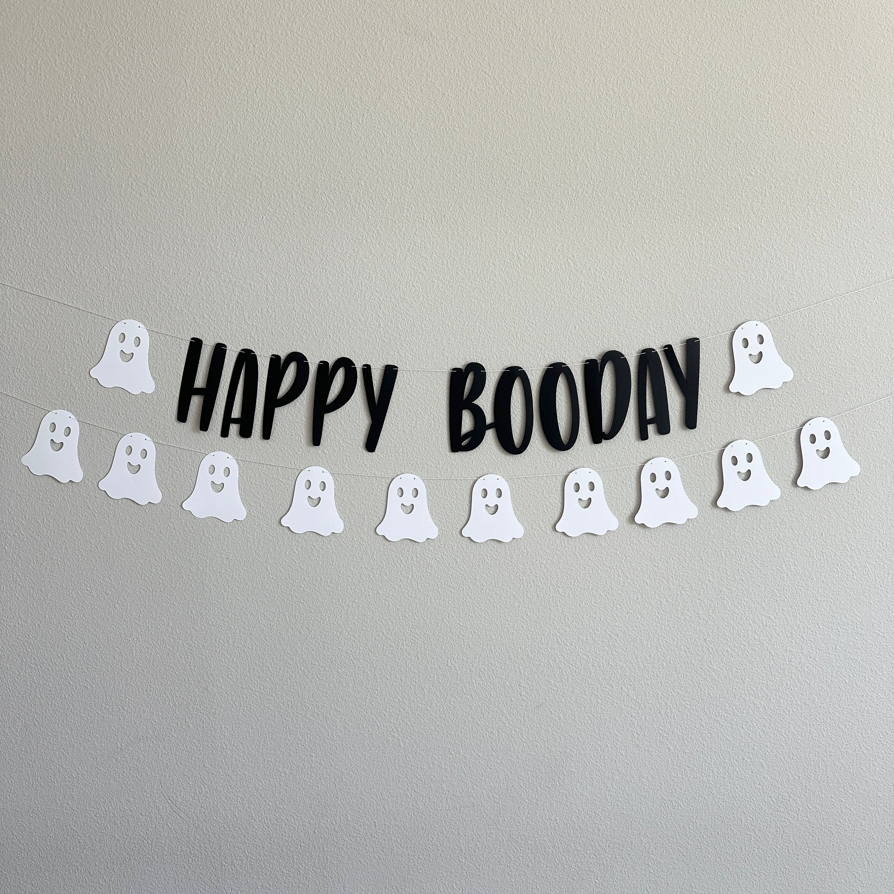 Happy Booday, Happy Booday Banner, Happy Booday Decorations, October Birthday, Halloween Birthday, Booday Decorations, Ghost Decorations