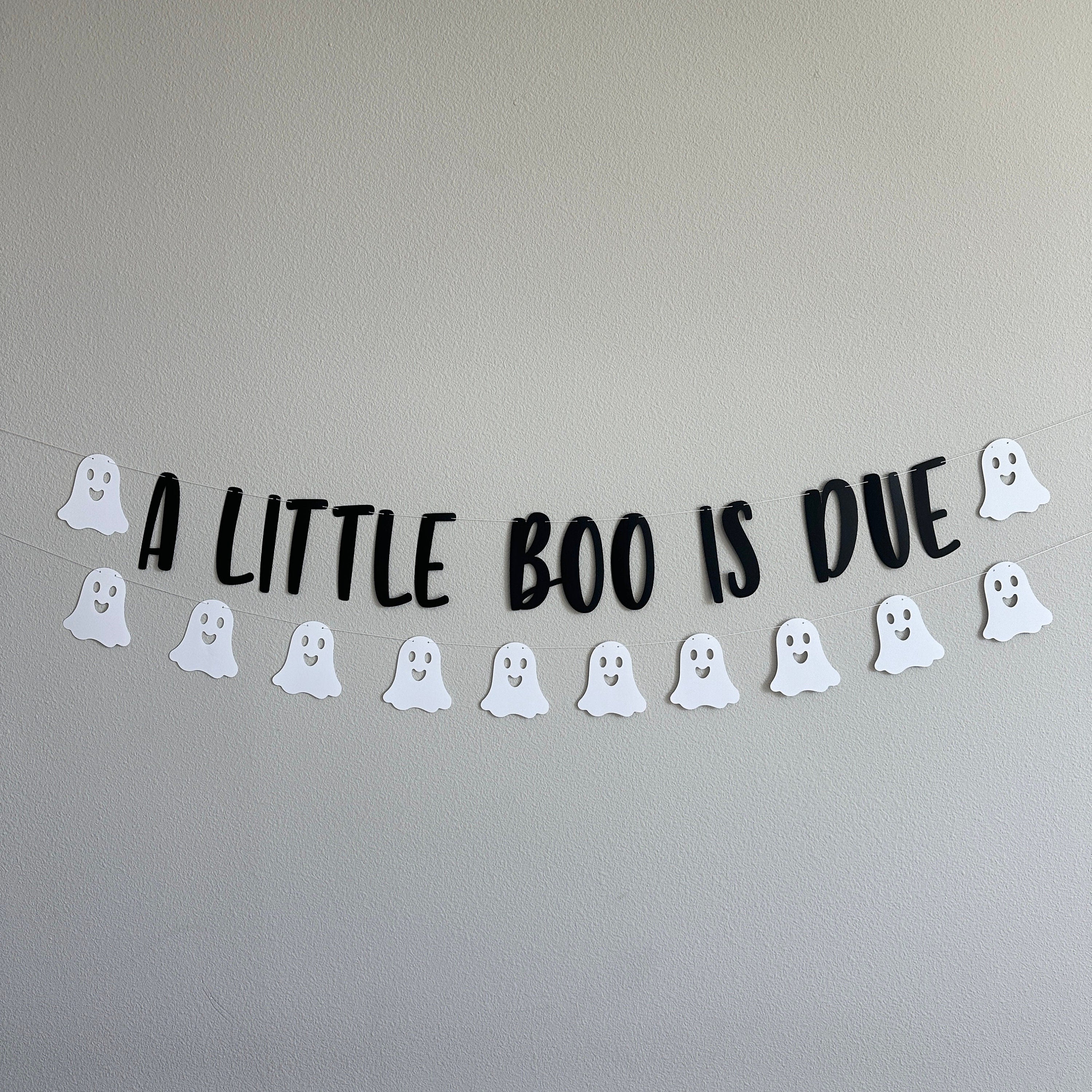 A Little Boo Is Due, A Little Boo Is Due Banner, A Little Boo Is Due Decorations, October Baby Shower, Halloween Baby Shower