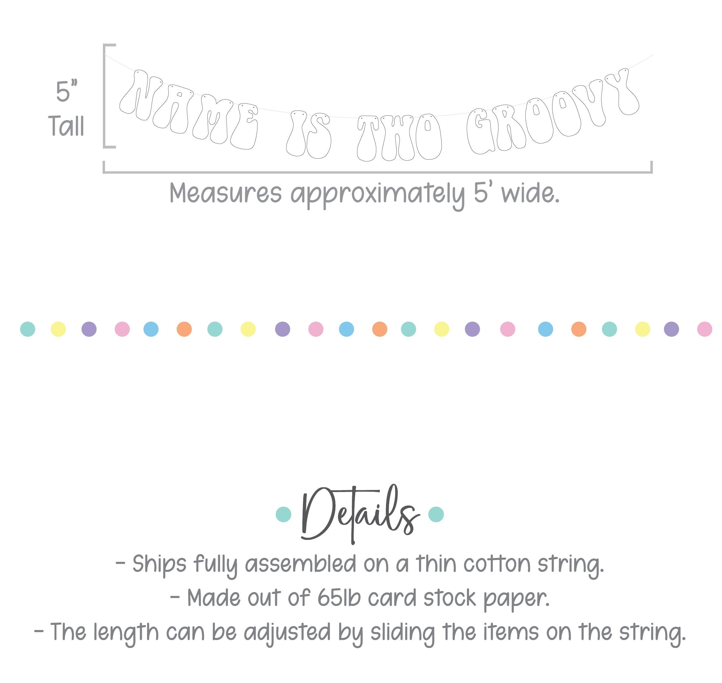 Two Groovy Banner, Name Is Two Groovy, 2nd Birthday Banner, 2nd Birthday Party Theme Ideas, Retro Themed 2nd Birthday Decorations