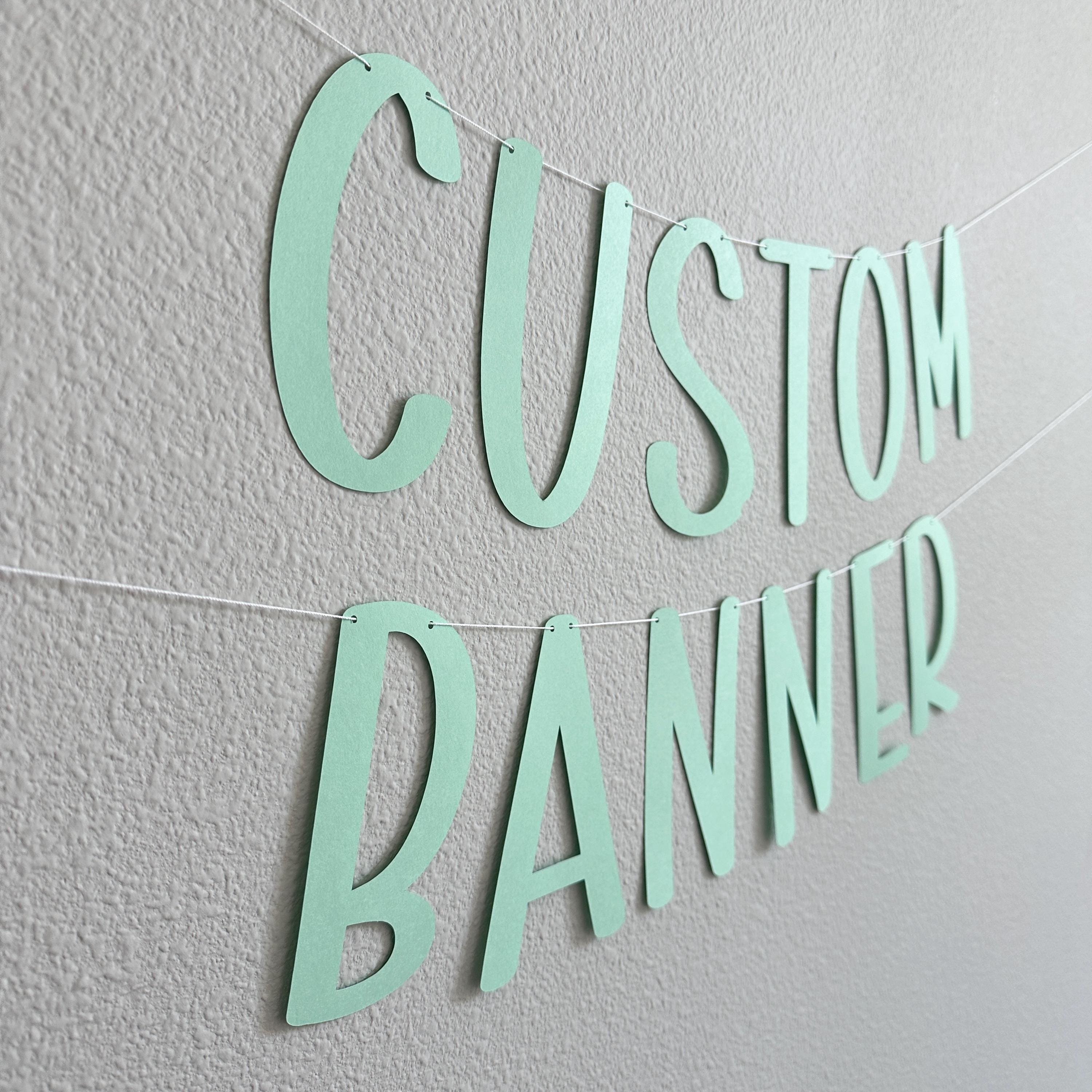 Custom Mint Banner, Mint Banner, Mint Decorations, Mint Party, Custom Banner, Personalized Mint Banner