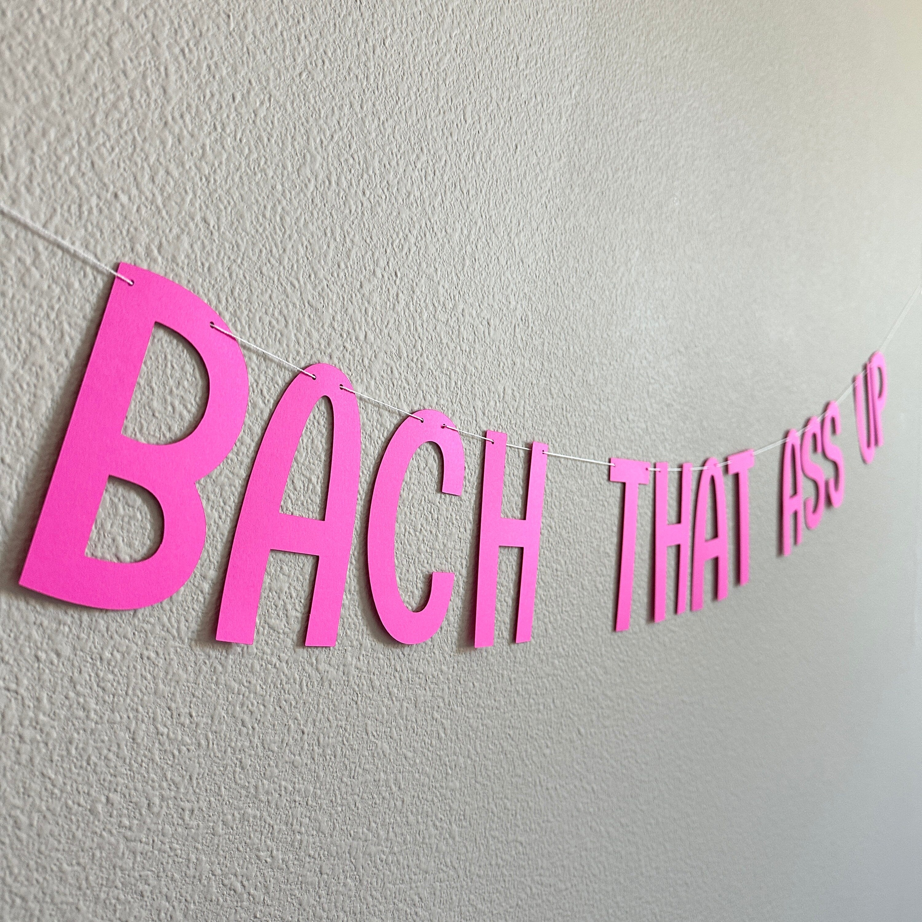 Bach That Ass Up, Bachelorette Decorations, Bachelorette Banner, Bachelorette Party Ideas, Bach Decorations