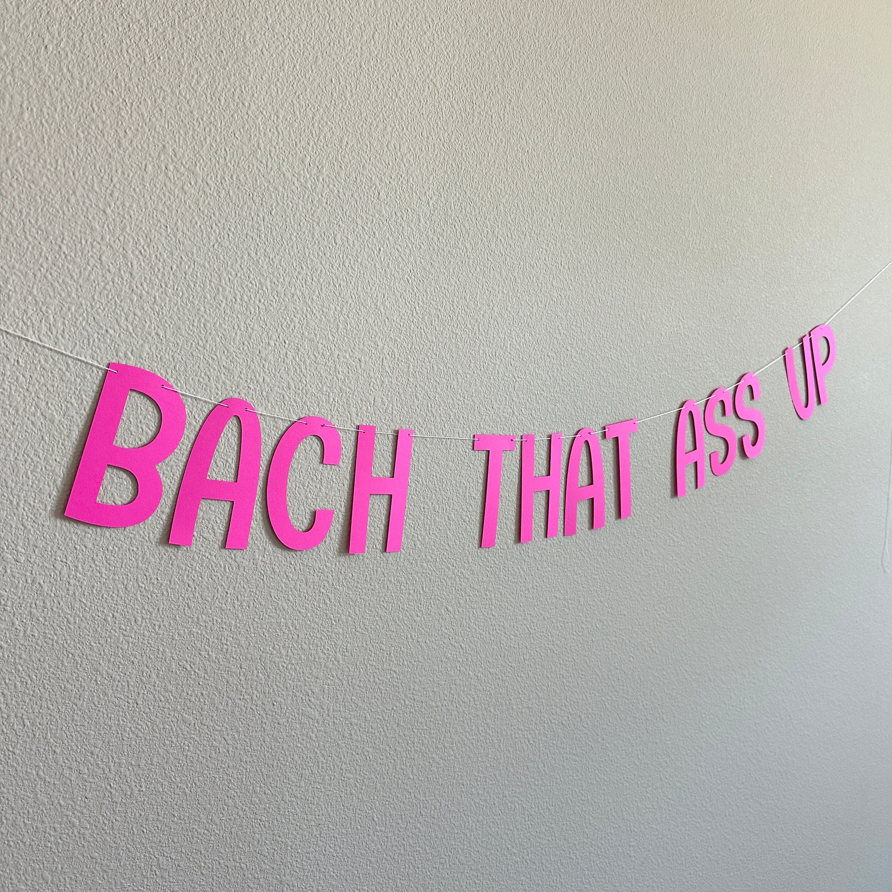 Bach That Ass Up, Bachelorette Decorations, Bachelorette Banner, Bachelorette Party Ideas, Bach Decorations