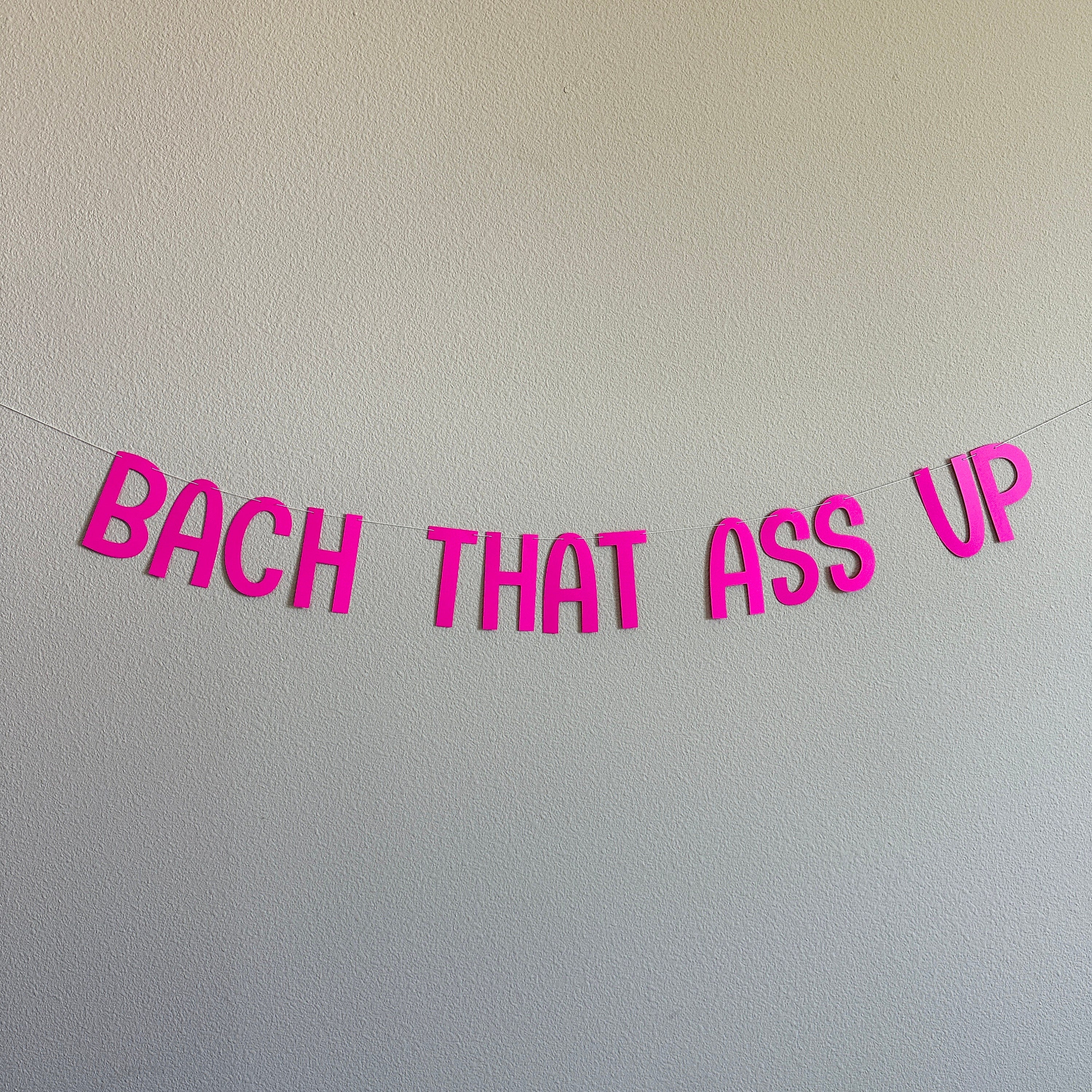 Bach That Ass Up, Bachelorette Decorations, Bachelorette Banner, Bachelorette Party Ideas, Bach Decorations