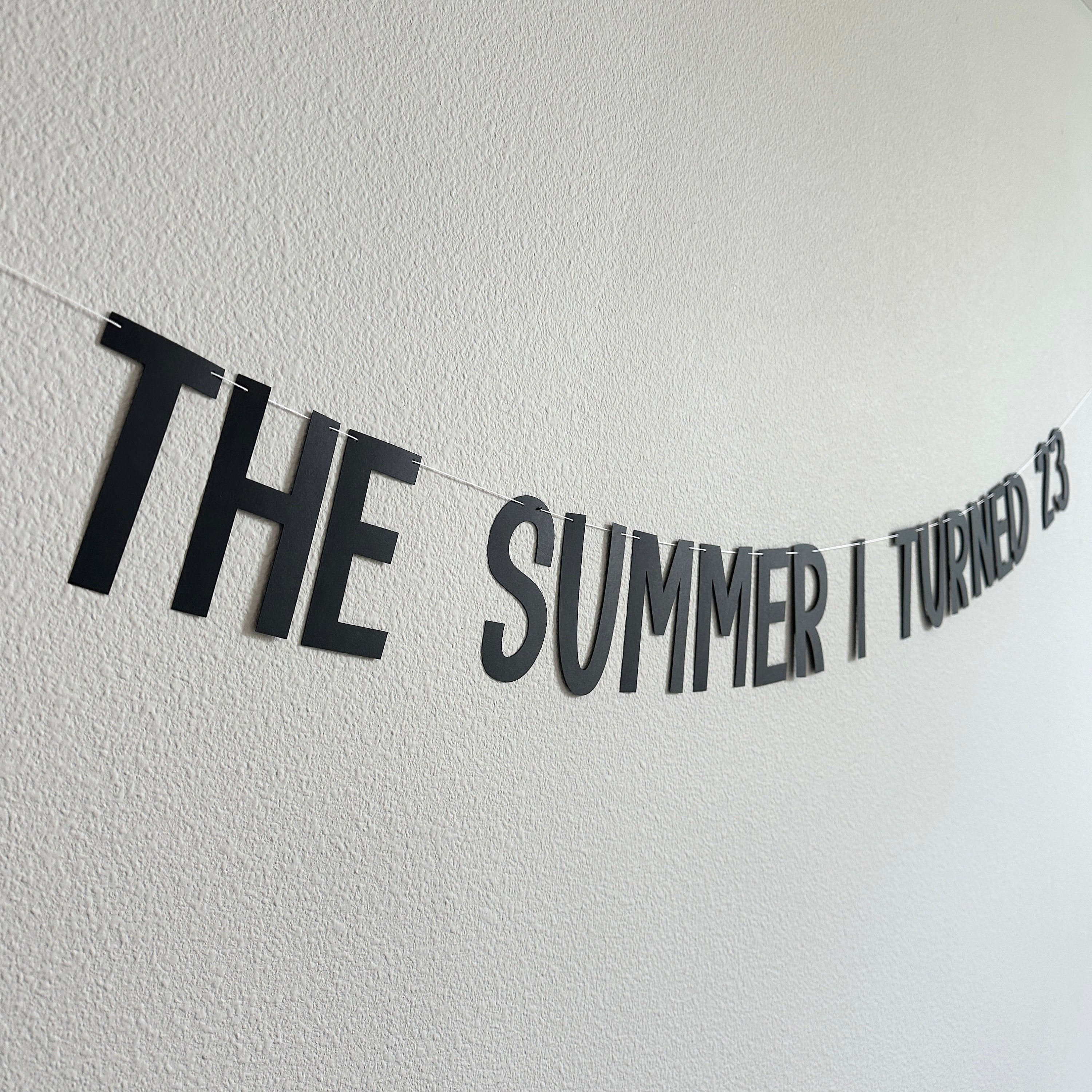 The Summer I Turned Age, The Summer I Turned Banner, Summer Birthday Party Decorations, Summer Birthday Ideas