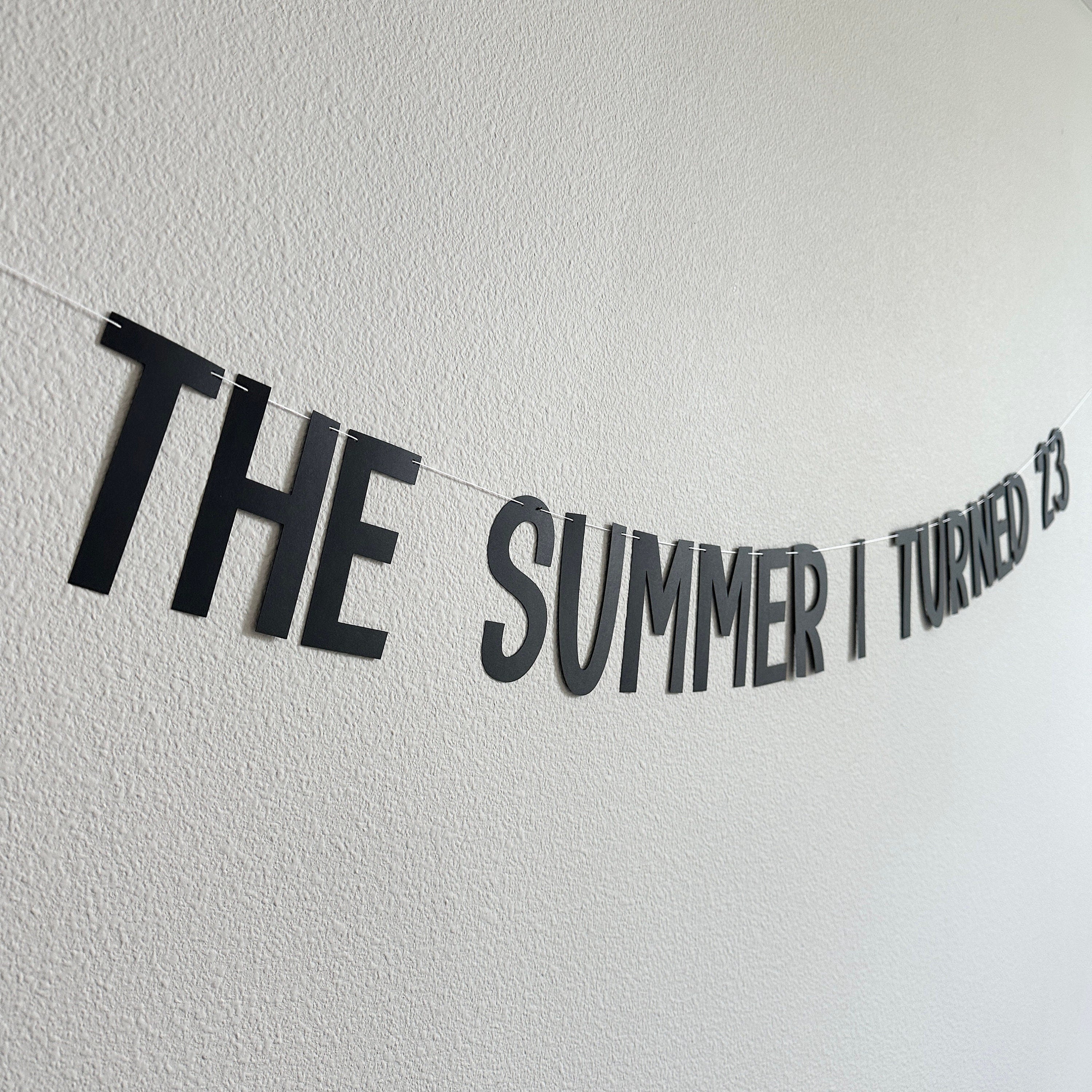 The Summer I Turned Age, The Summer I Turned Banner, Summer Birthday Party Decorations, Summer Birthday Ideas