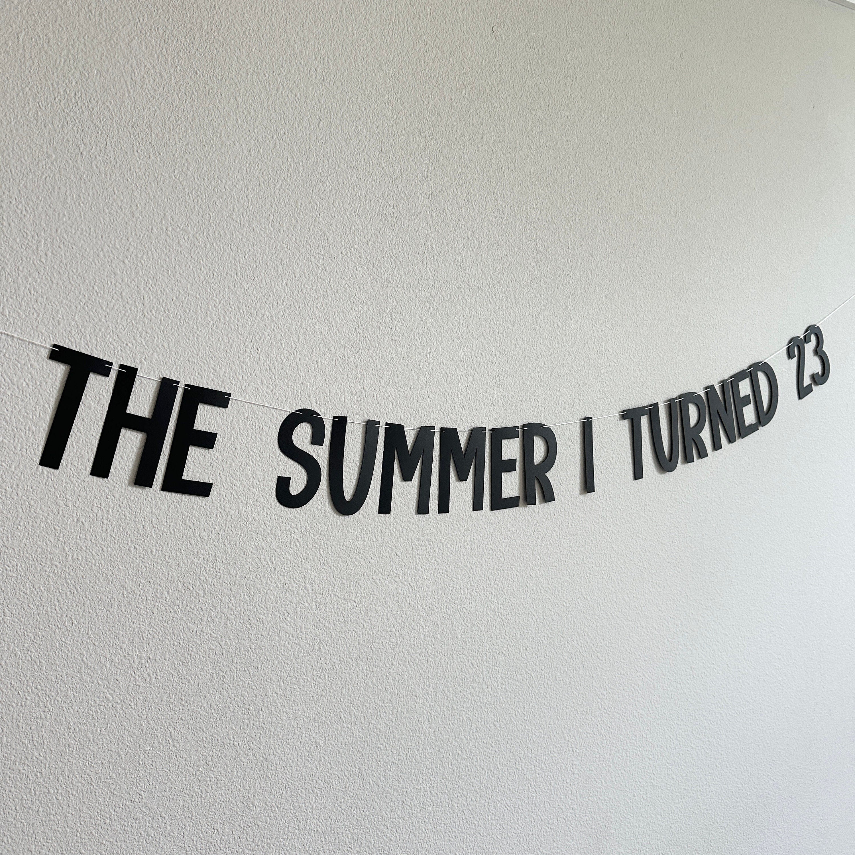 The Summer I Turned Age, The Summer I Turned Banner, Summer Birthday Party Decorations, Summer Birthday Ideas