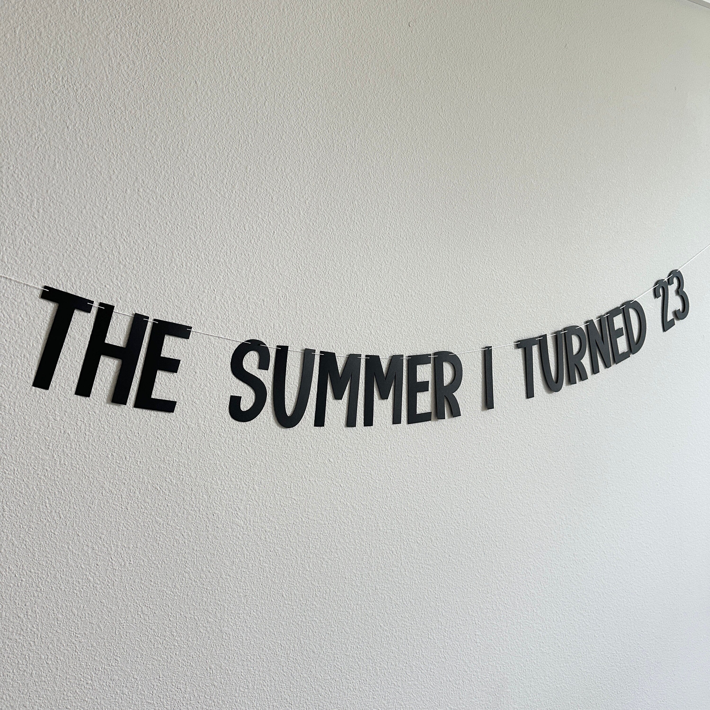 The Summer I Turned Age, The Summer I Turned Banner, Summer Birthday Party Decorations, Summer Birthday Ideas