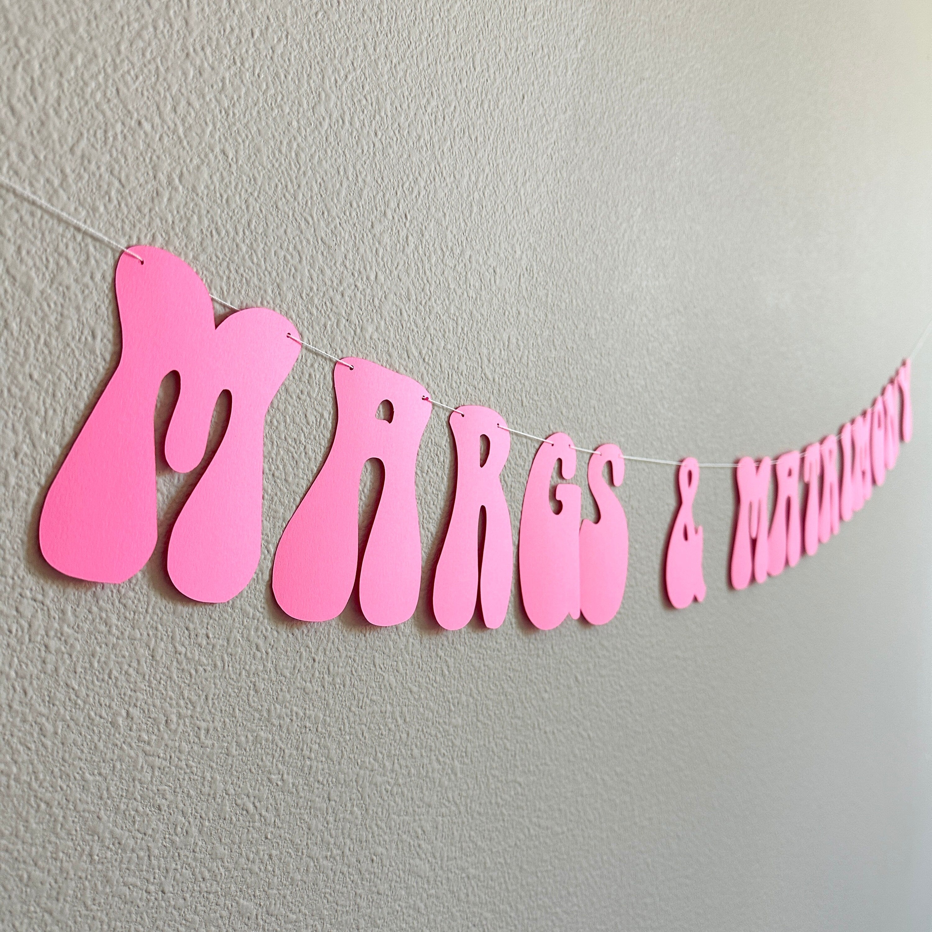 Margs & Matrimony, Margs And Matrimony Decorations, Bachelorette Party Decorations, Margarita Bachelorette