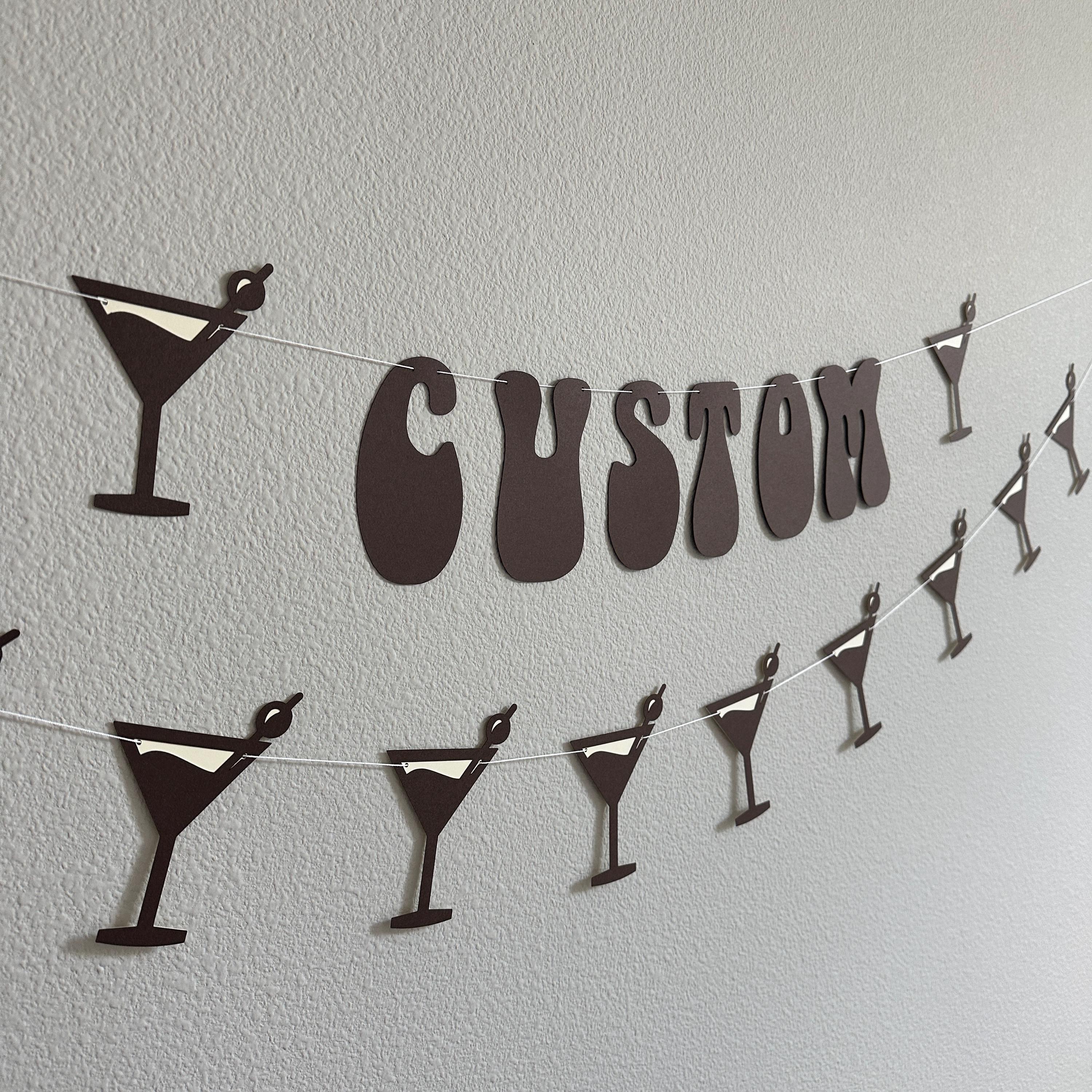 Custom Espresso Banner, Espresso Martini, Espresso Martini Decorations, Espresso Birthday, Espresso Bachelorette Party, Espresso Theme