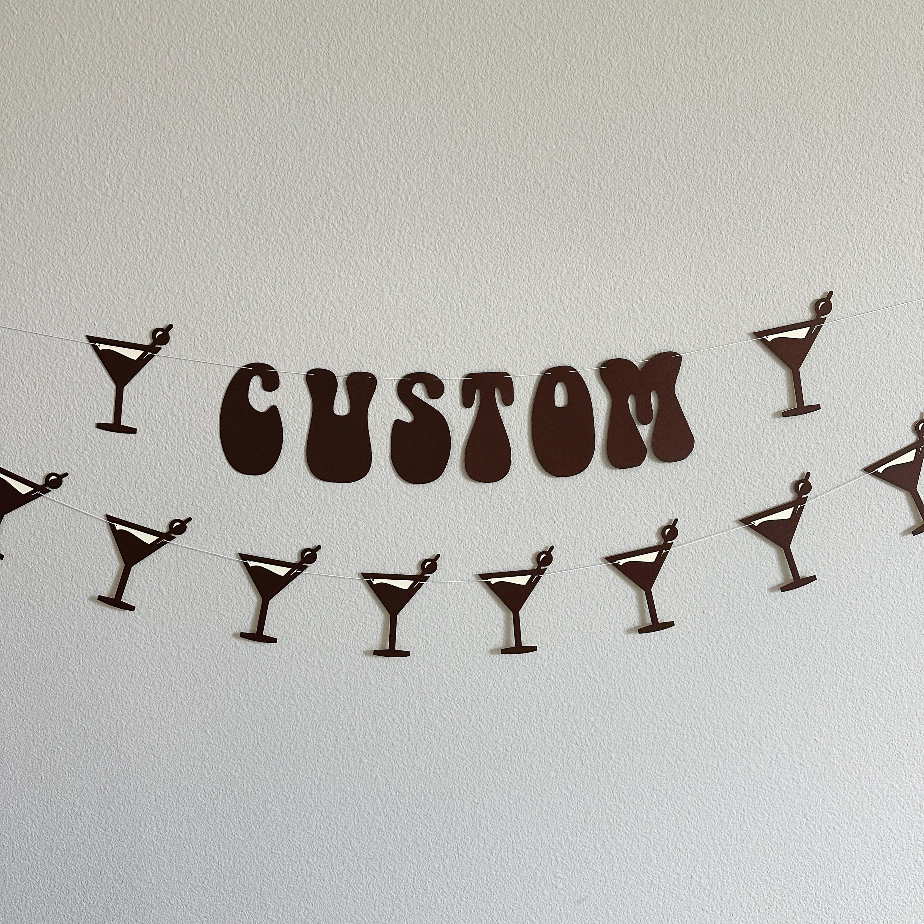 Custom Espresso Banner, Espresso Martini, Espresso Martini Decorations, Espresso Birthday, Espresso Bachelorette Party, Espresso Theme