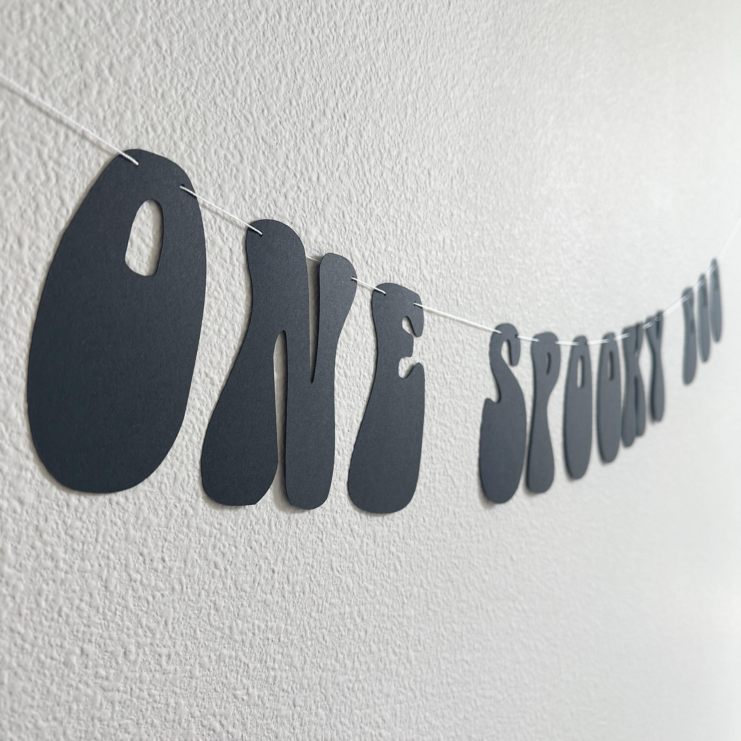 One Spooky Boo, Halloween Themed 1st Birthday Banner, October 1st Birthday Decorations, Spooky One, Spooky Boo Decorations