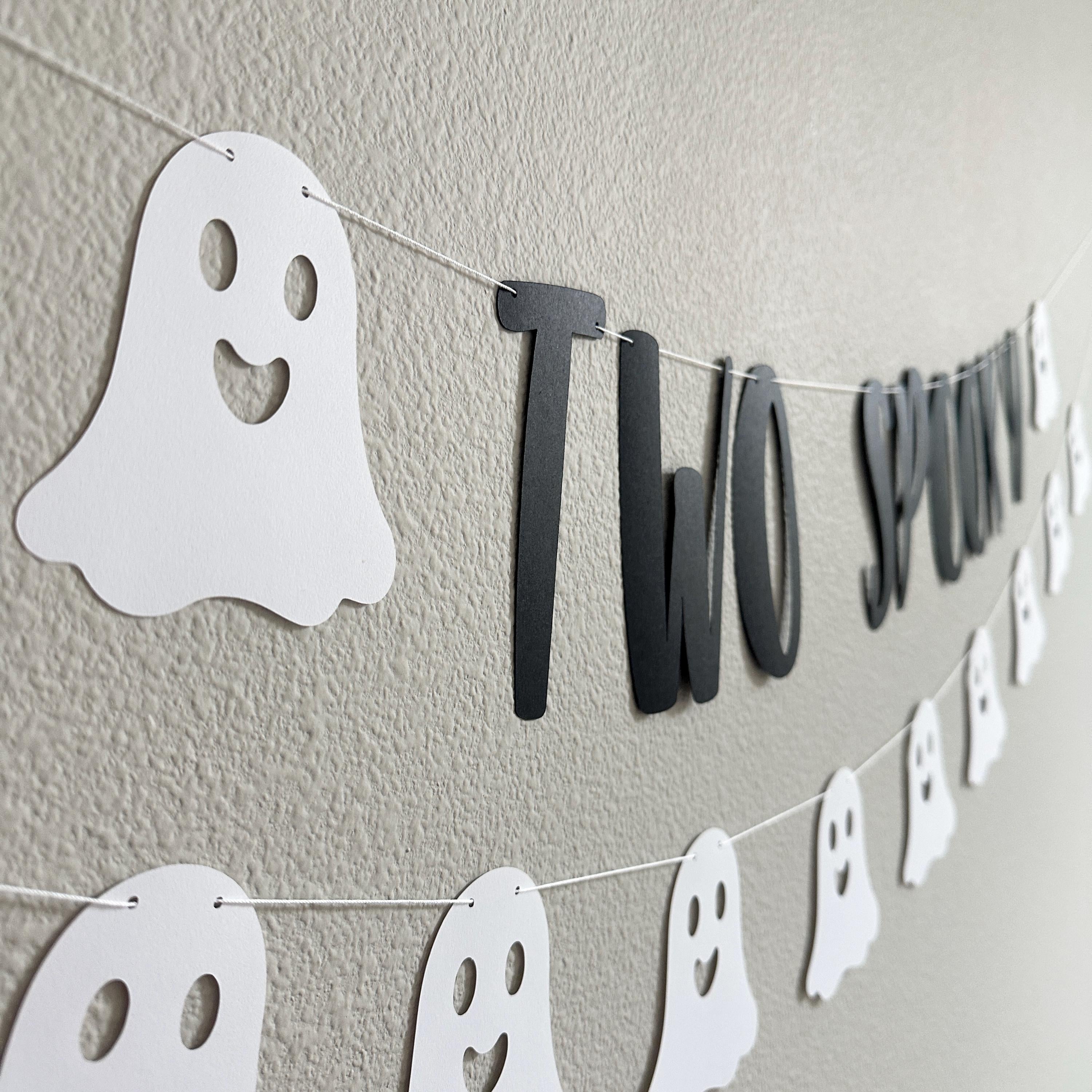 Two Spooky, Two Spooky Banner, Two Spooky Decorations, Halloween 2nd Birthday, Halloween Second Birthday, October 2nd Birthday