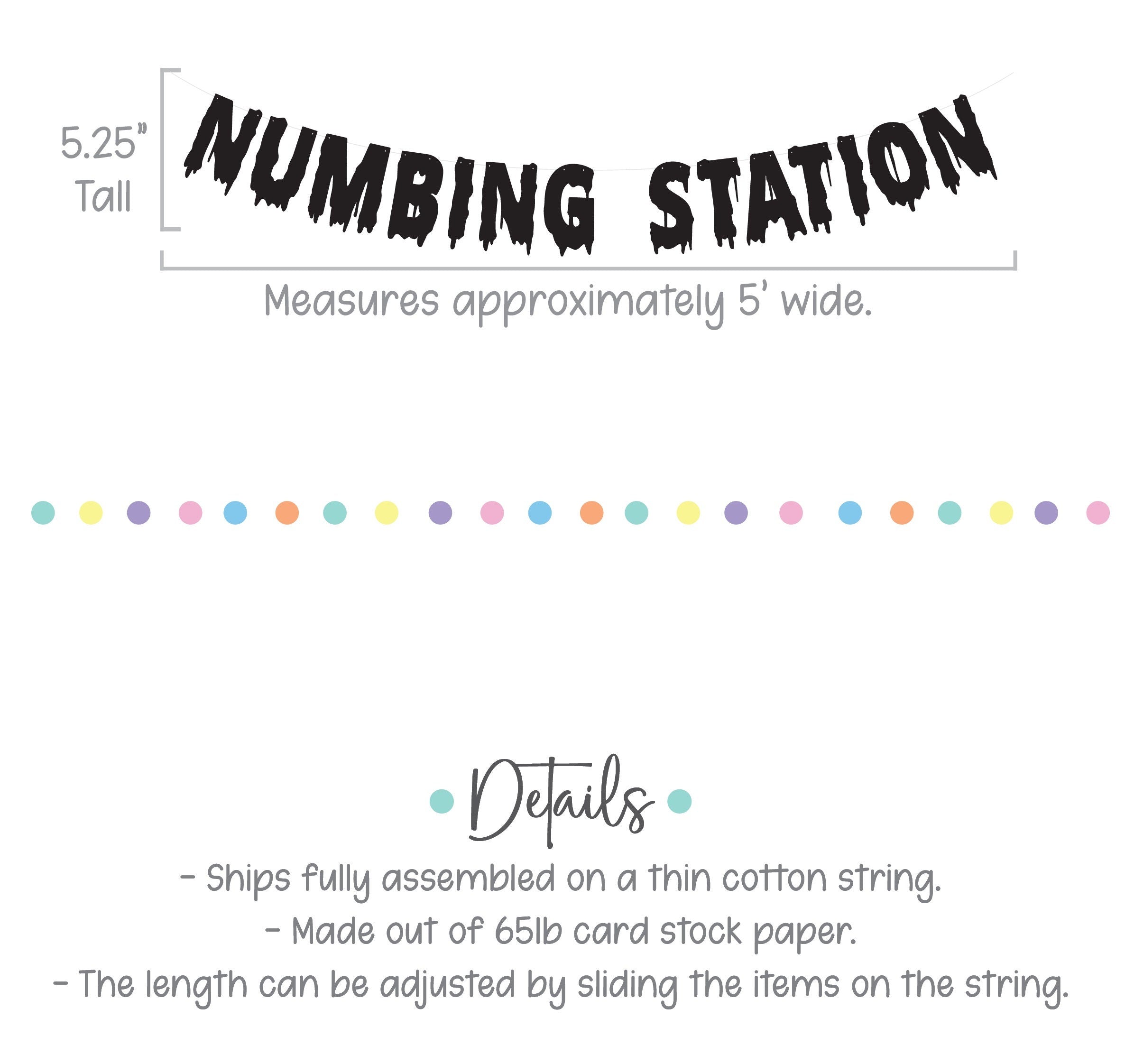 Numbing Station, Numbing Station Banner, Bar Decorations, Party Bar Banner, Drink Station Decorations, Halloween Party Banner Decoration