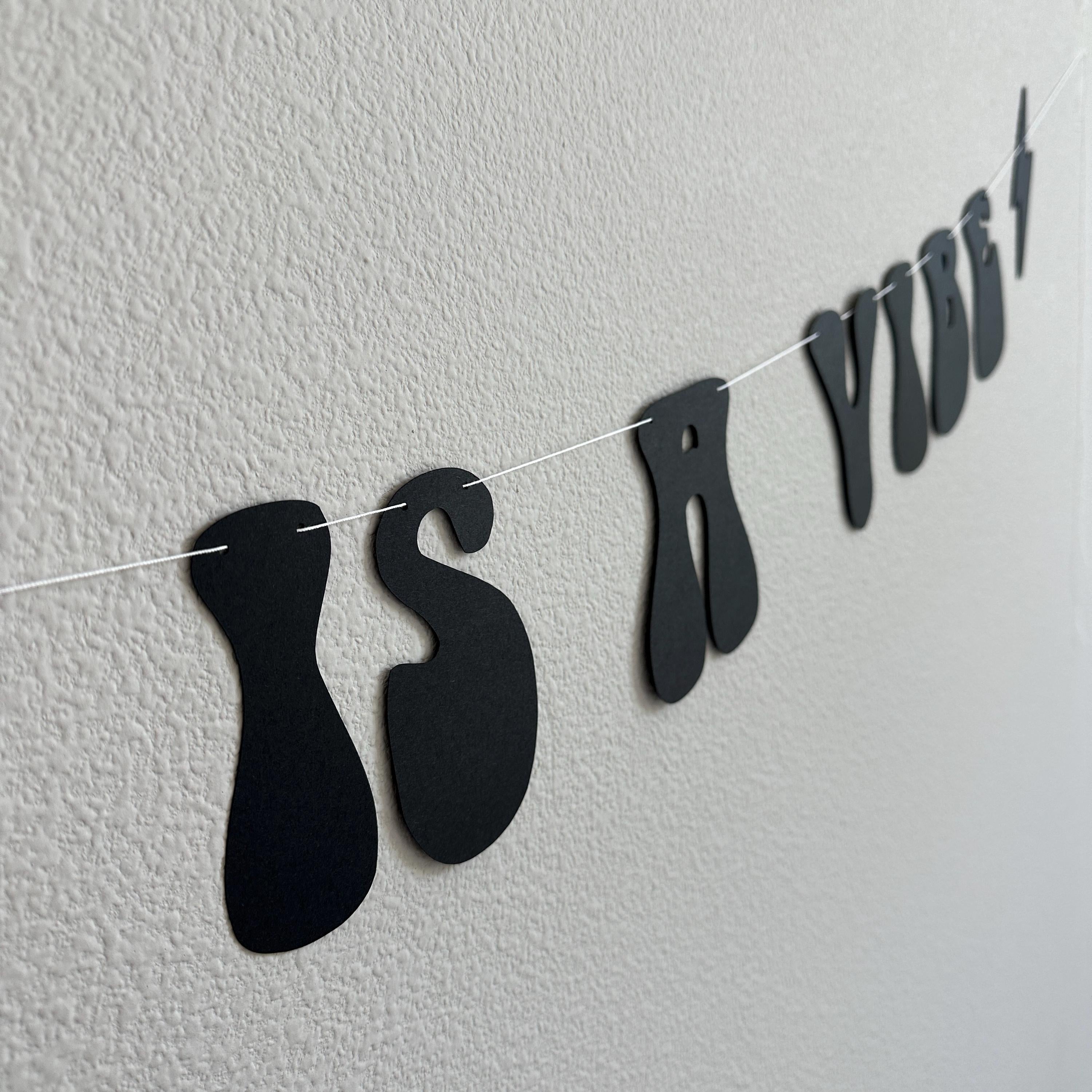 Five Is A Vibe, 5th Birthday Party Banner, Five Is A Vibe Banner, 5 Is A Vibe Decorations, 5th Birthday Decorations, 5th Birthday