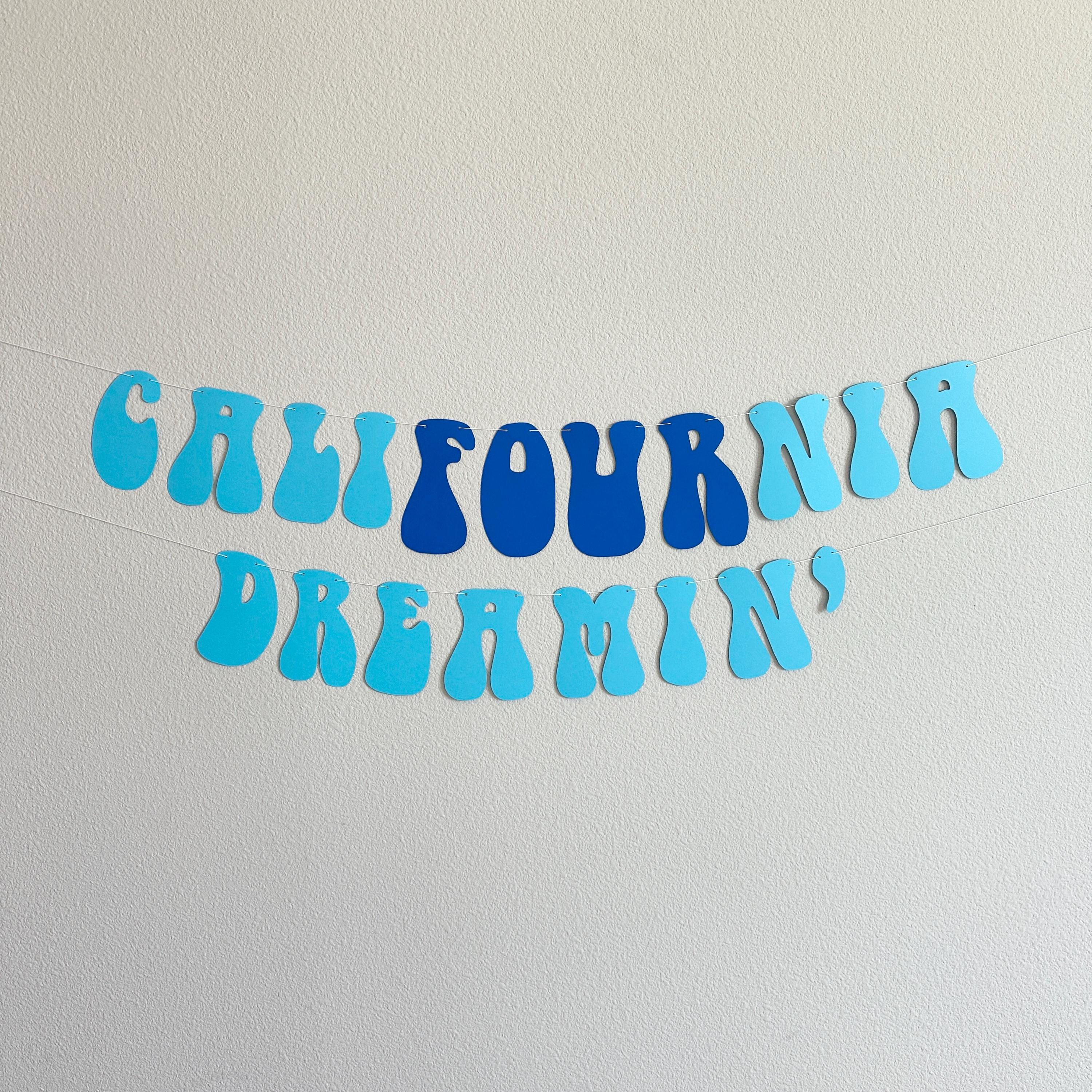CaliFOURnia Dreamin&#39;, California Dreaming, 4th Birthday Party, 4th Birthday Decorations, Fourth Birthday Theme Ideas, CaliFOURnia