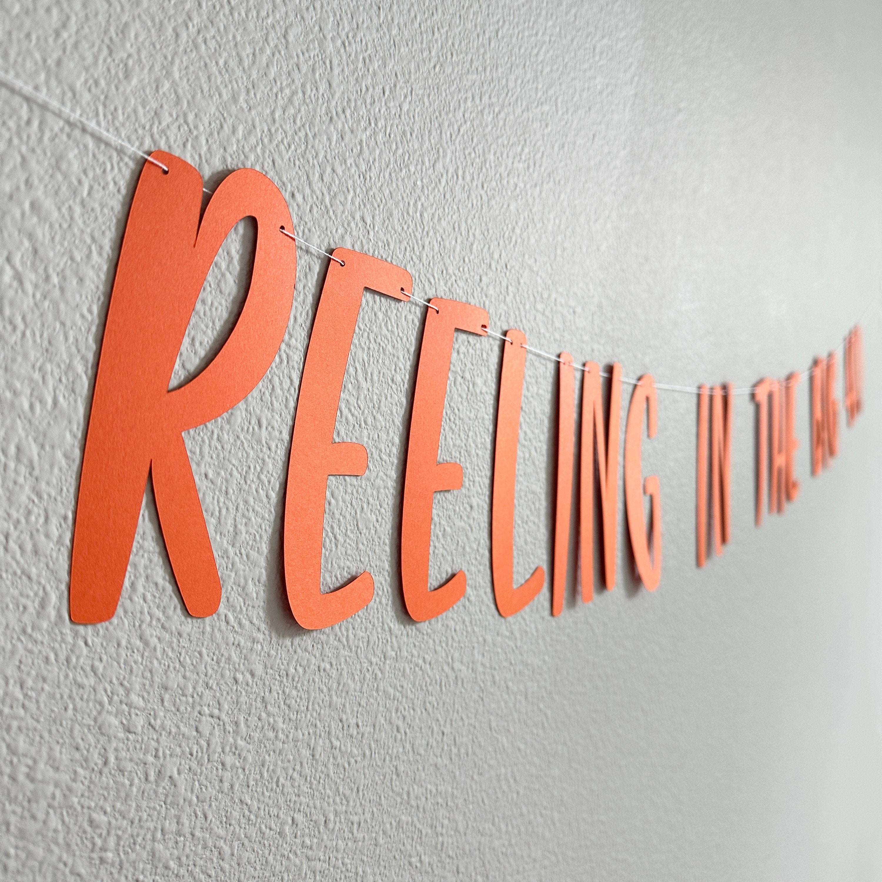 Reeling In The Big 40, 40th Birthday Banner, 40th Birthday Party Decorations, Fourty, Fortieth Birthday Ideas, Fishing Birthday Decorations