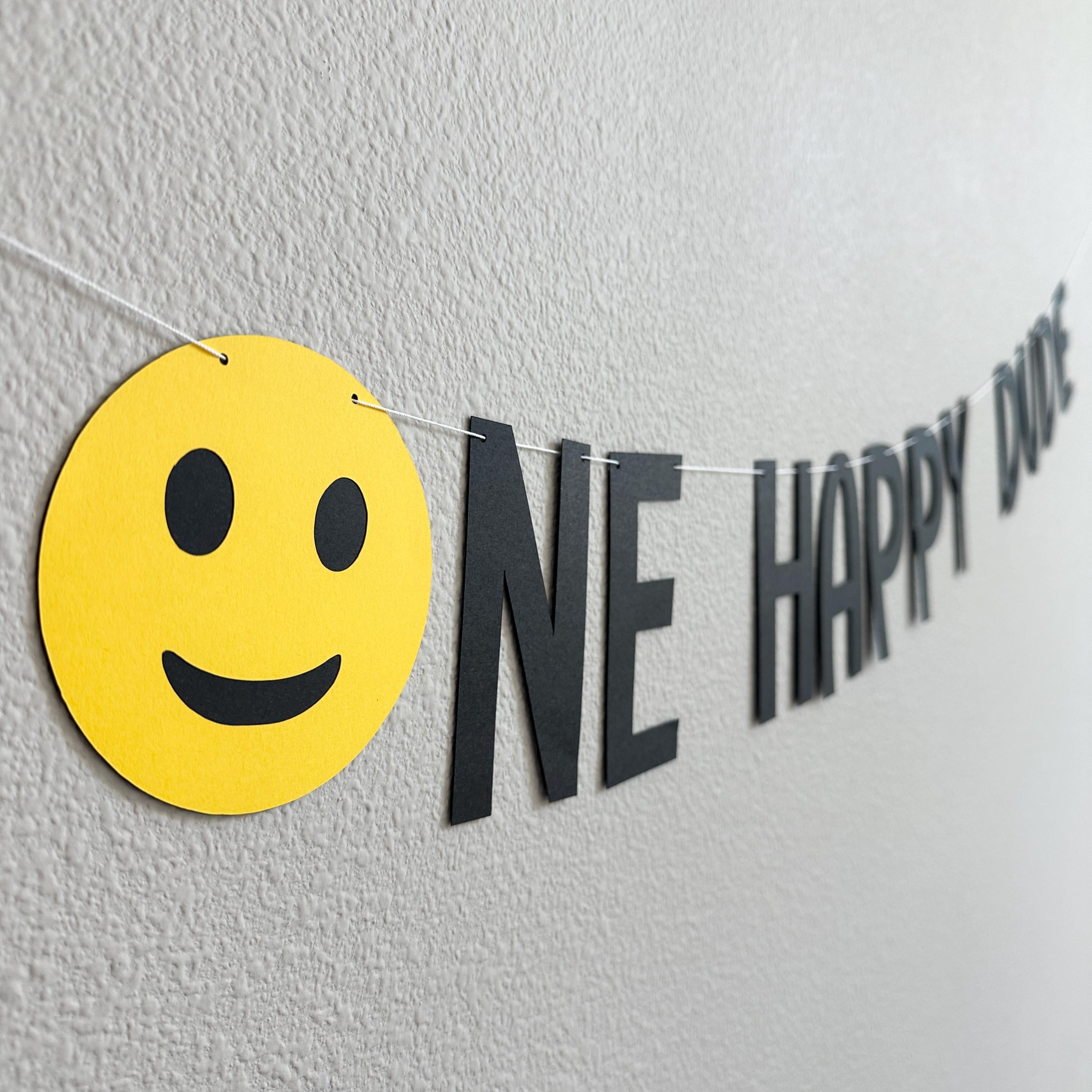 One Happy Dude, 1st Birthday Banner, One Happy Dude Decorations, Boy First Birthday Party Decoration Ideas, One Happy Dude Banner