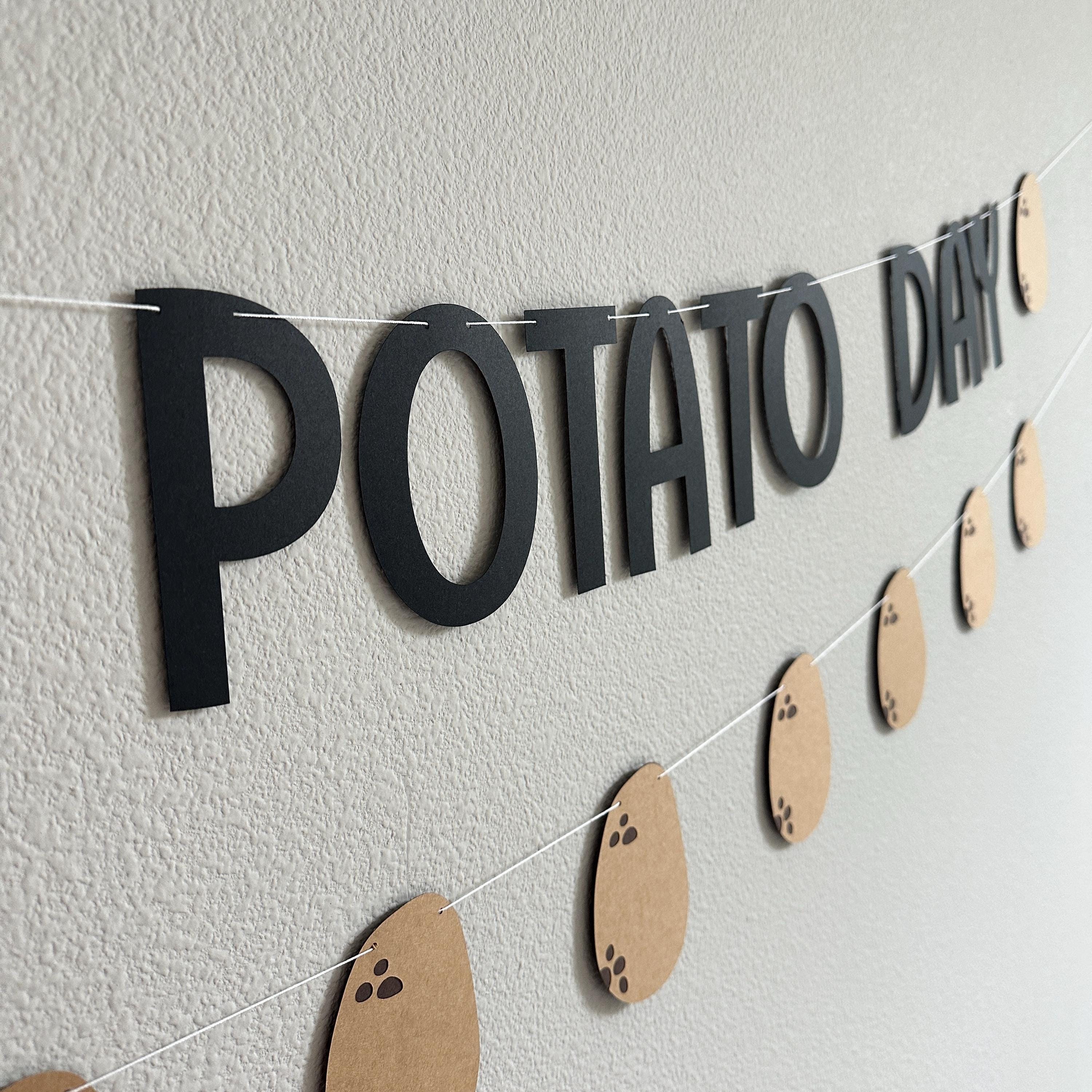 Happy Potato Day, Potato Day Decorations, Happy Potato Day Banner, Potato Celebration, Potato Party, Potato Theme