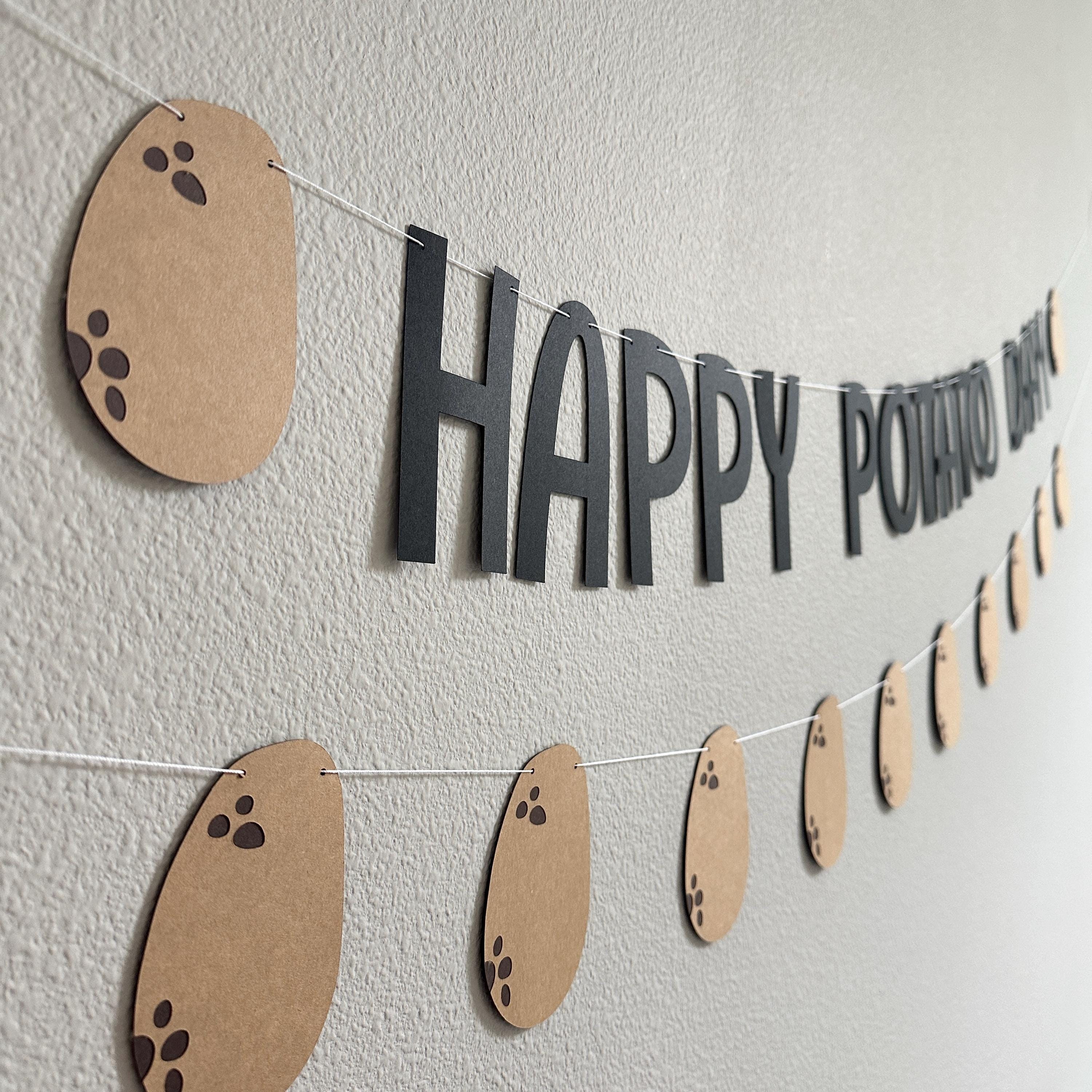 Happy Potato Day, Potato Day Decorations, Happy Potato Day Banner, Potato Celebration, Potato Party, Potato Theme