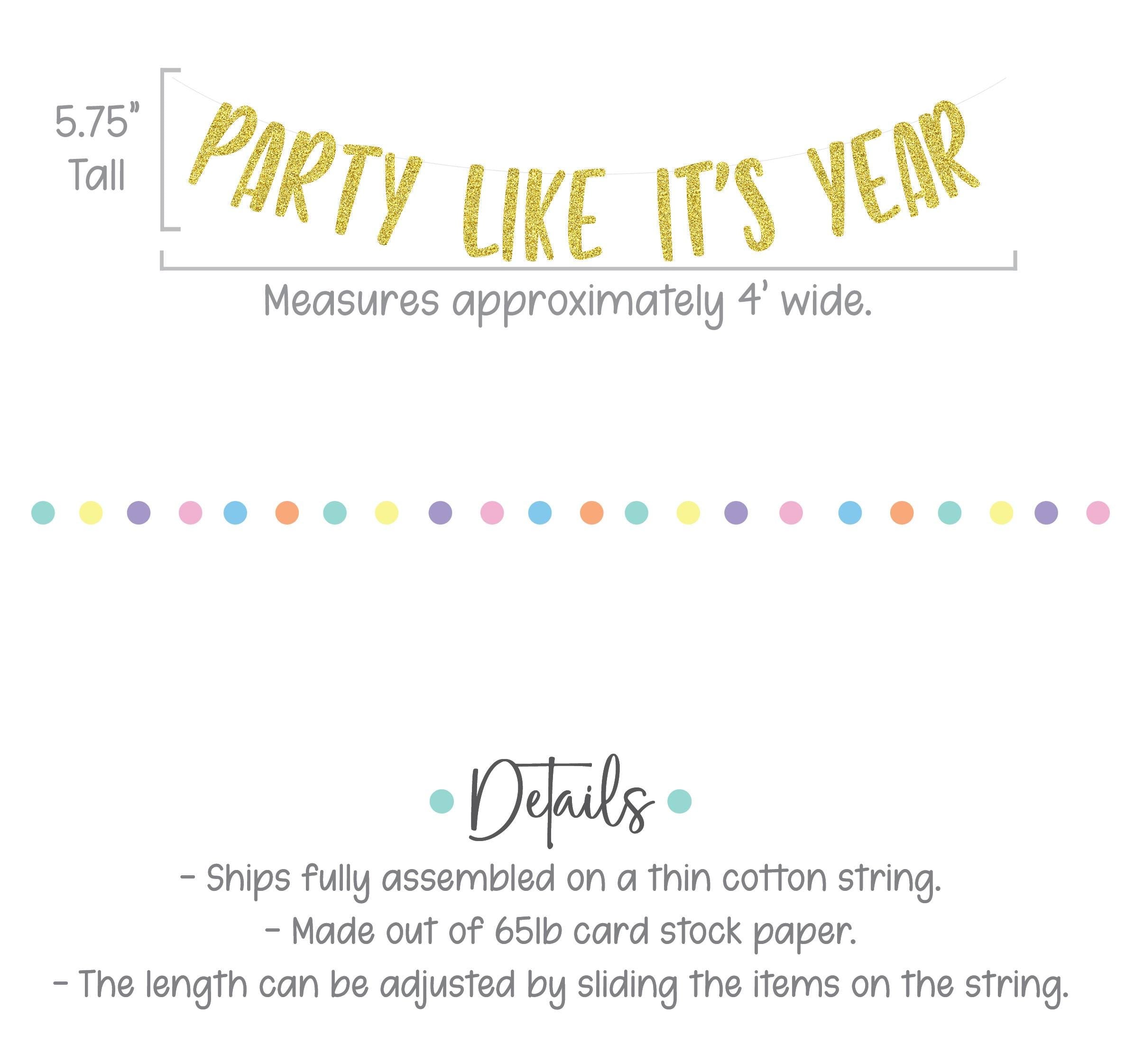 Party Like It&#39;s 1984, Party Like It&#39;s Year, Birthday Party Ideas, Unique Birthday Banner, Birthday Year Decorations
