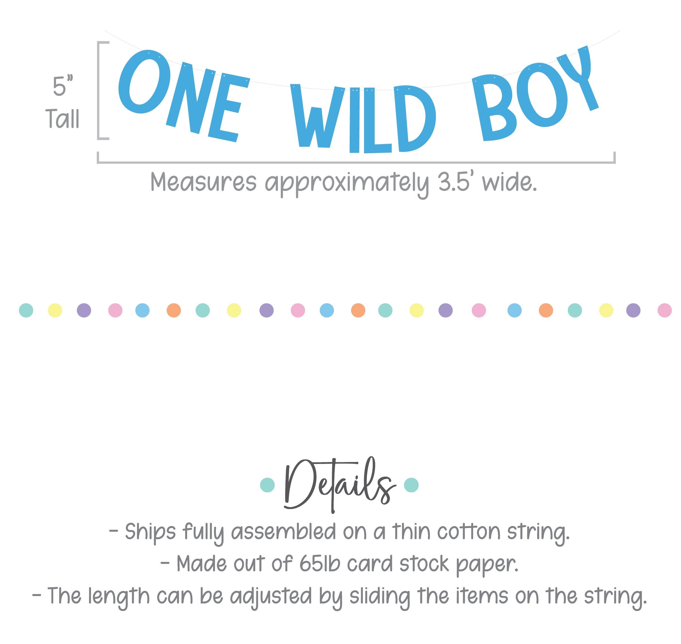 One Wild Boy, Boy 1st Birthday Banner, 1st Birthday Decorations, 1st Birthday Theme Ideas, One Wild Boy Banner, Boy 1st Birthday Party