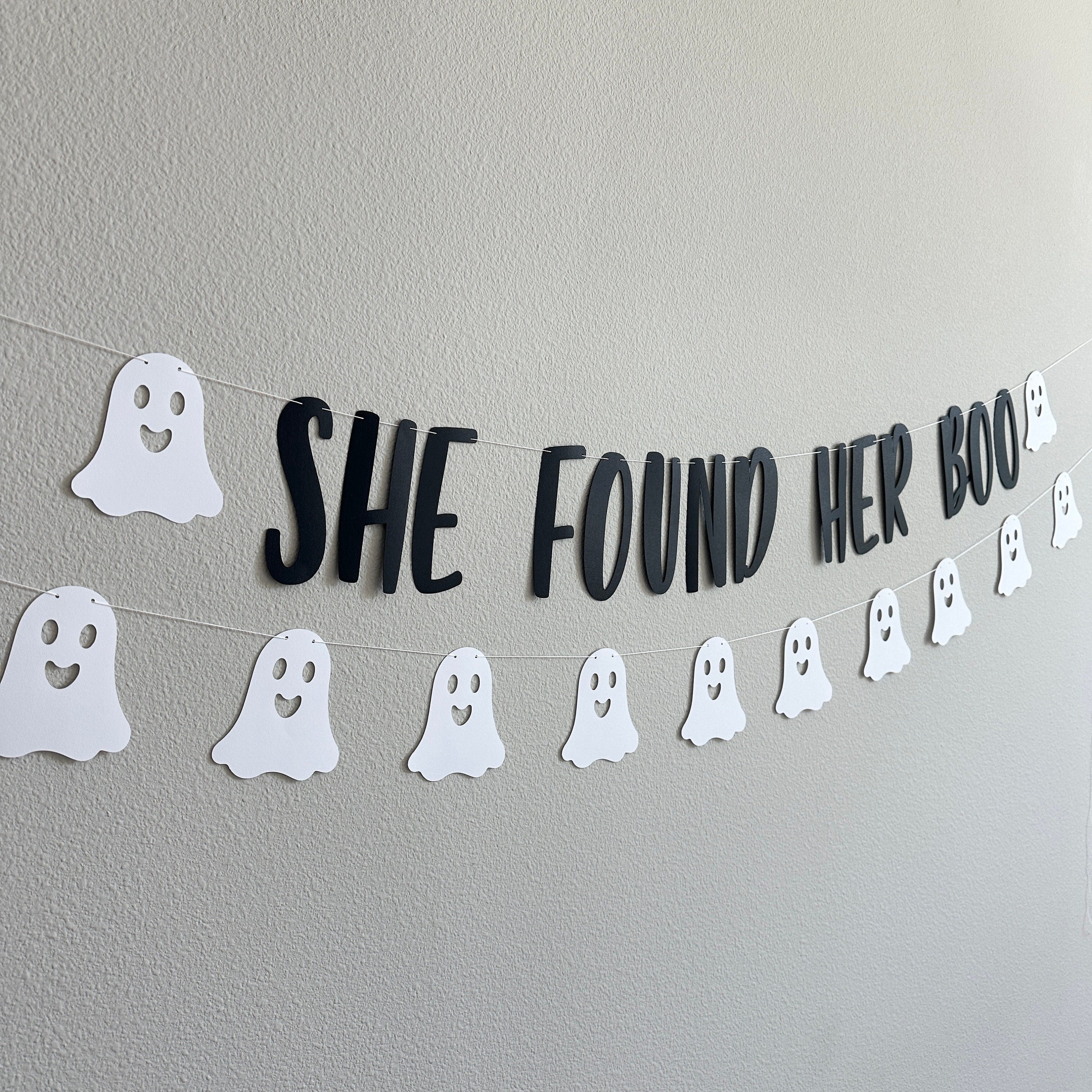 She Found Her Boo, She Found Her Boo Banner, She Found Her Boo Decorations, October Bachelorette, Halloween Bachelorette