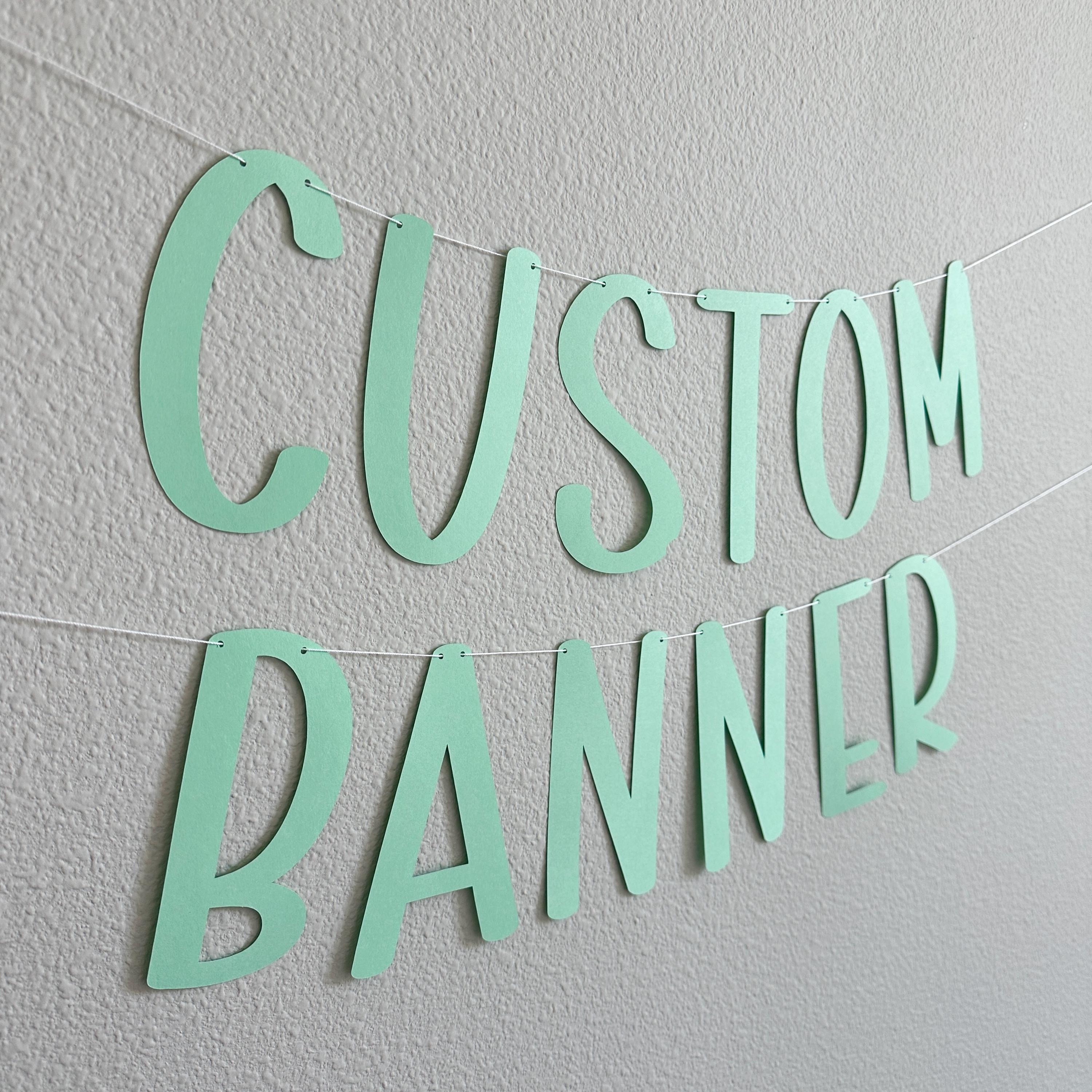 Custom Mint Banner, Mint Banner, Mint Decorations, Mint Party, Custom Banner, Personalized Mint Banner
