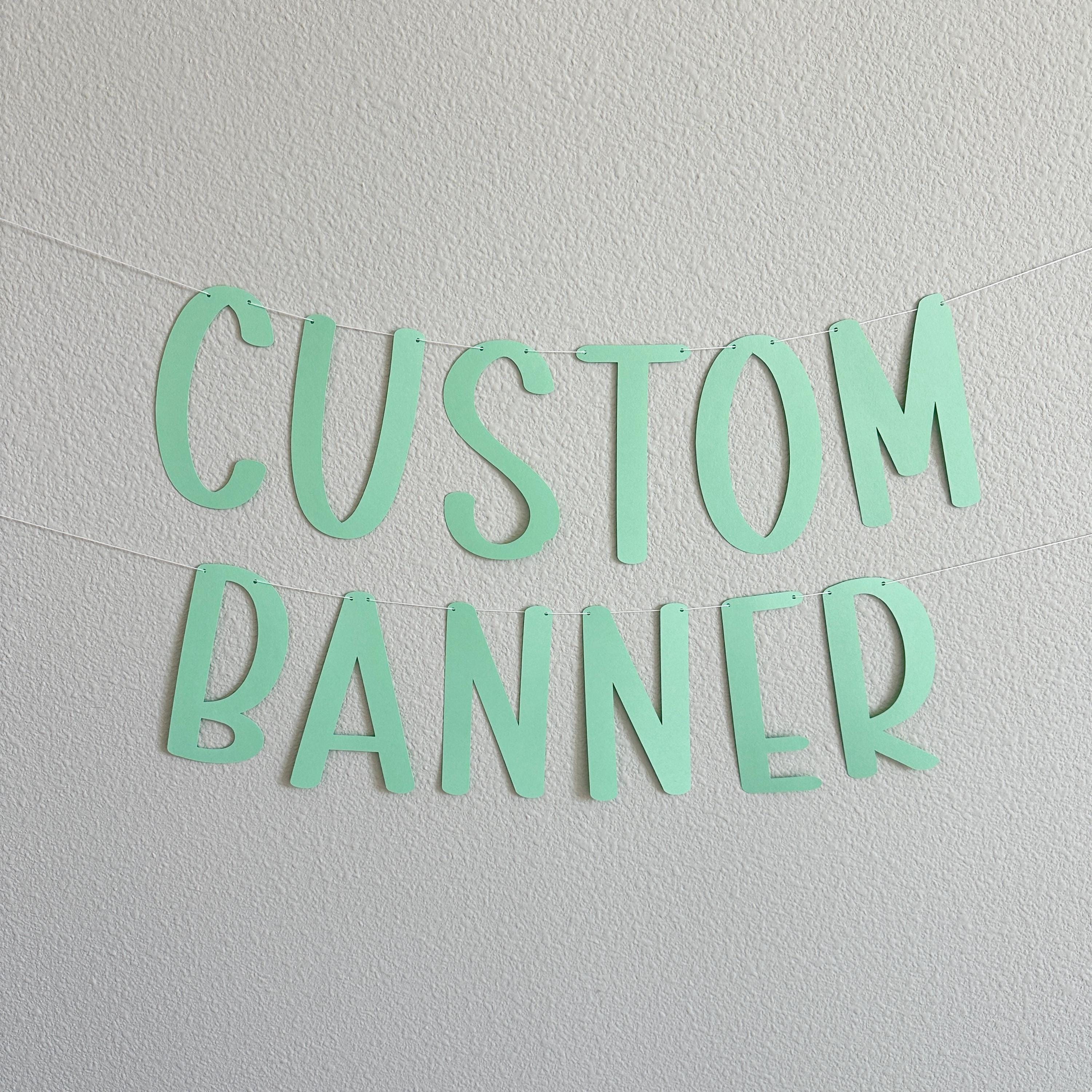 Custom Mint Banner, Mint Banner, Mint Decorations, Mint Party, Custom Banner, Personalized Mint Banner