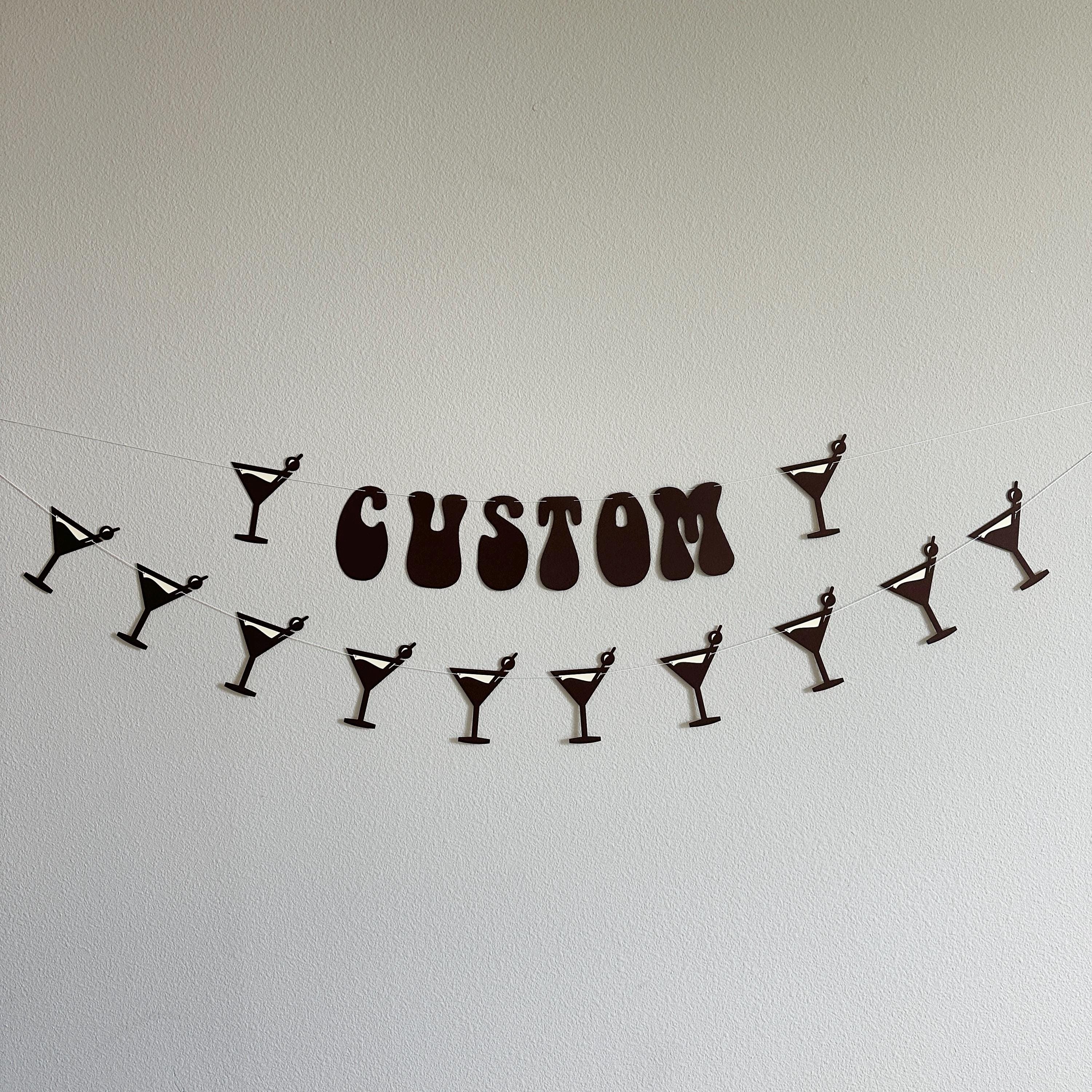 Custom Espresso Banner, Espresso Martini, Espresso Martini Decorations, Espresso Birthday, Espresso Bachelorette Party, Espresso Theme