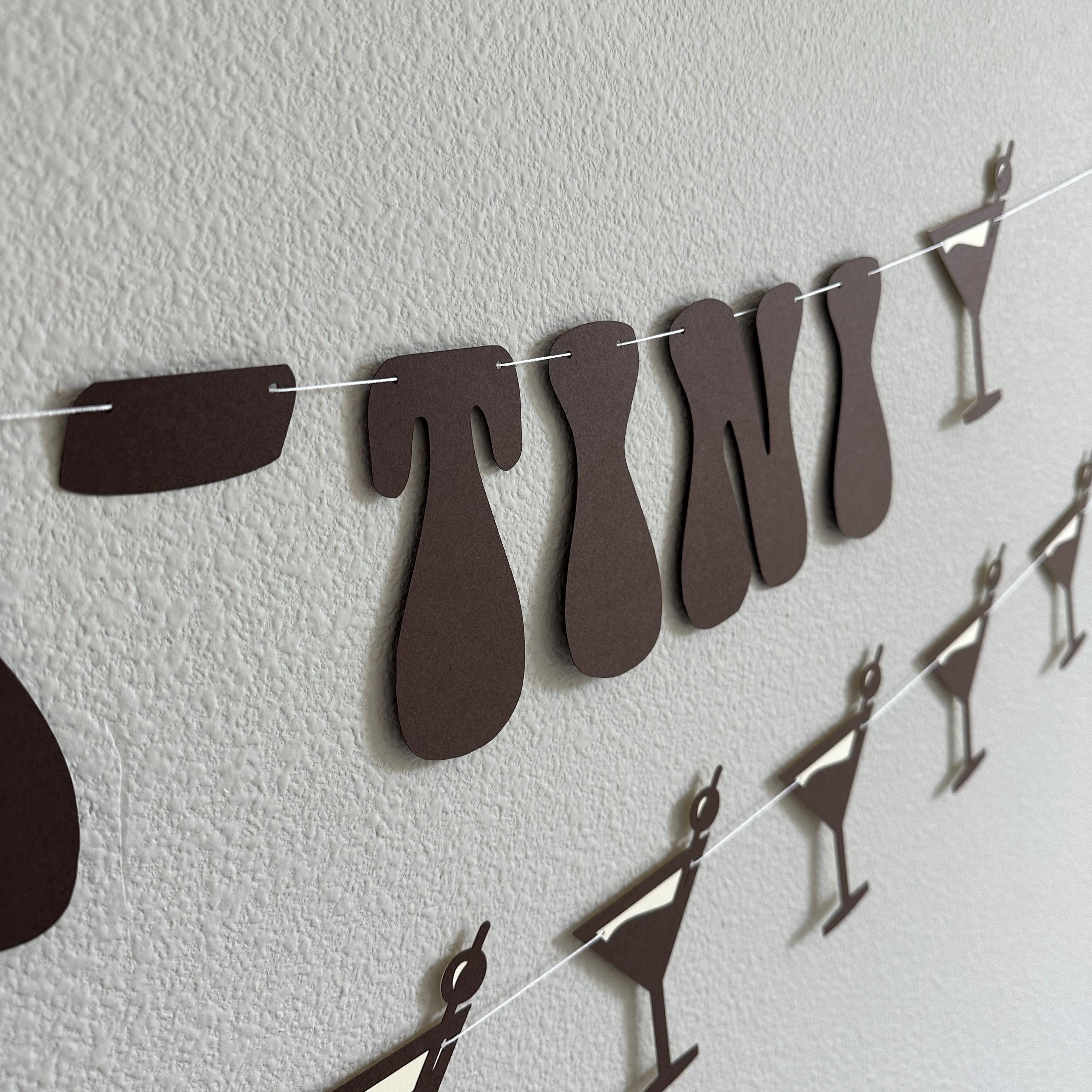 Thir-Tini, Thirtini Banner, 30th Birthday Ideas, Espresso Martini 30th Birthday Party, 30th Birthday Decorations, Thir-tini Banner