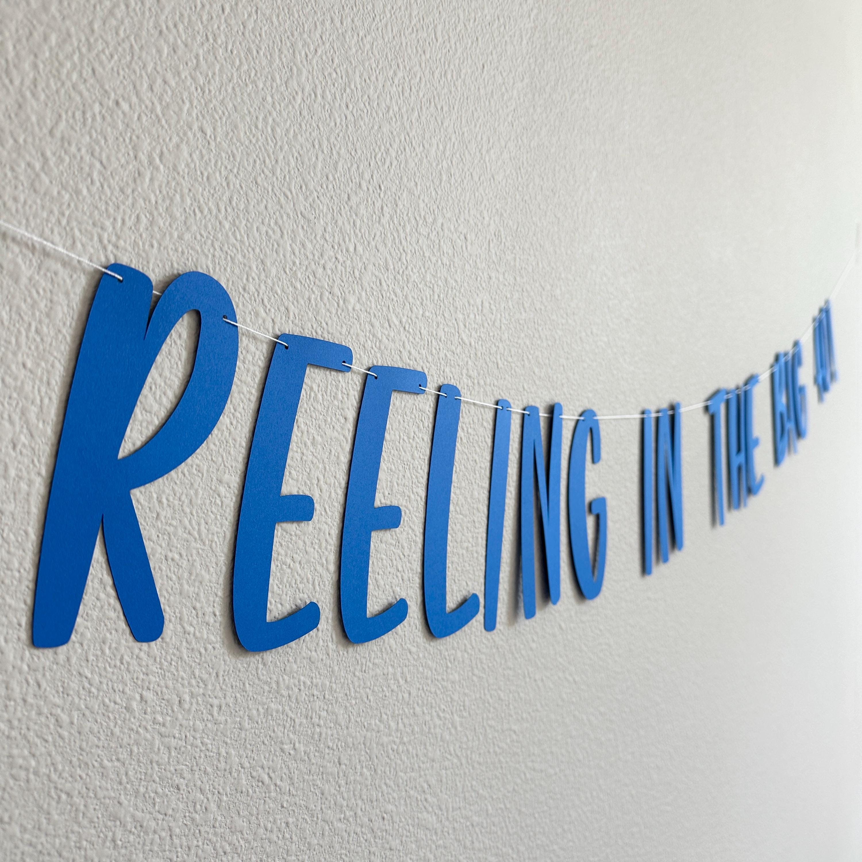 Reeling In The Big 40, 40th Birthday Banner, 40th Birthday Party Decorations, Fourty, Fortieth Birthday Ideas, Fishing Birthday Decorations