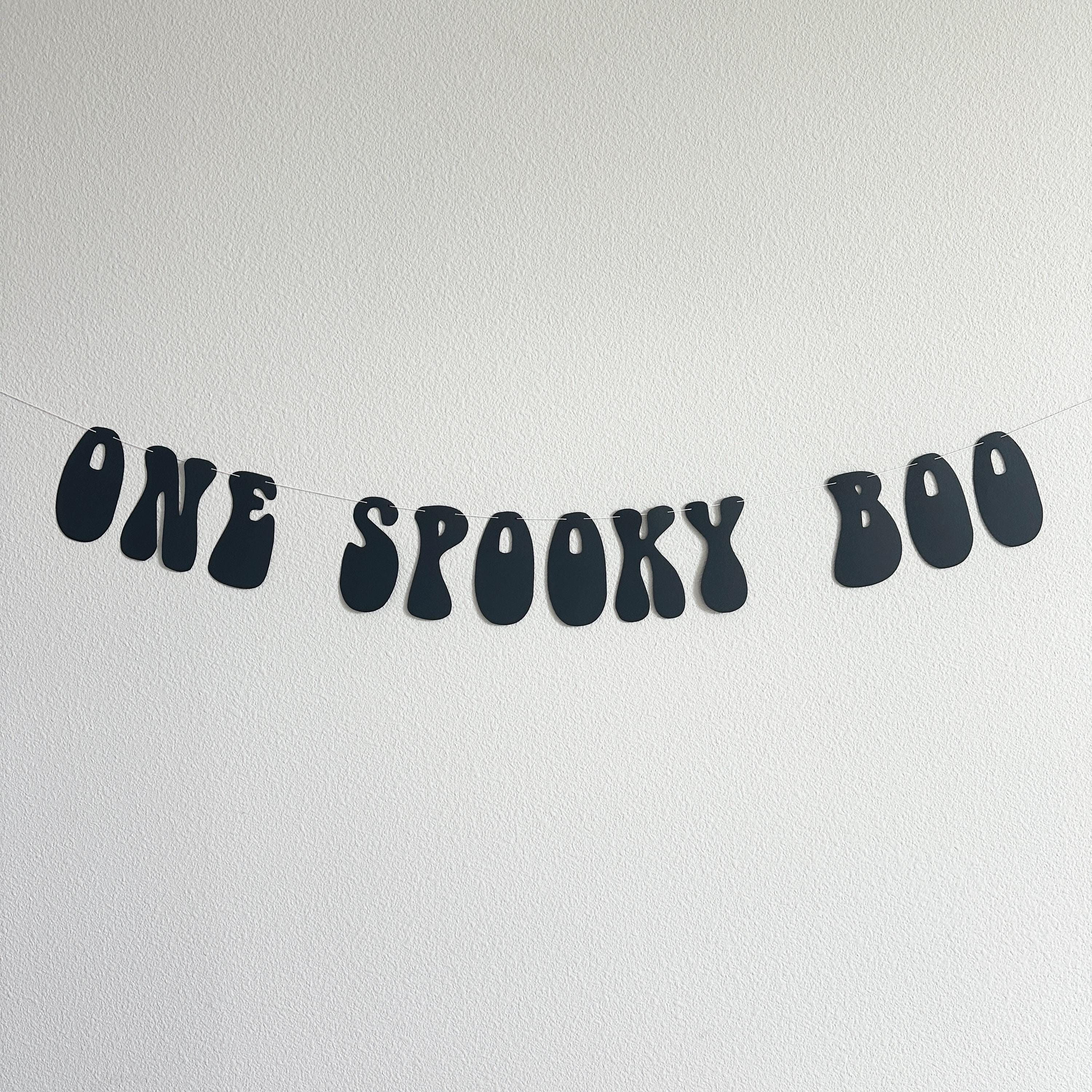 One Spooky Boo, Halloween Themed 1st Birthday Banner, October 1st Birthday Decorations, Spooky One, Spooky Boo Decorations