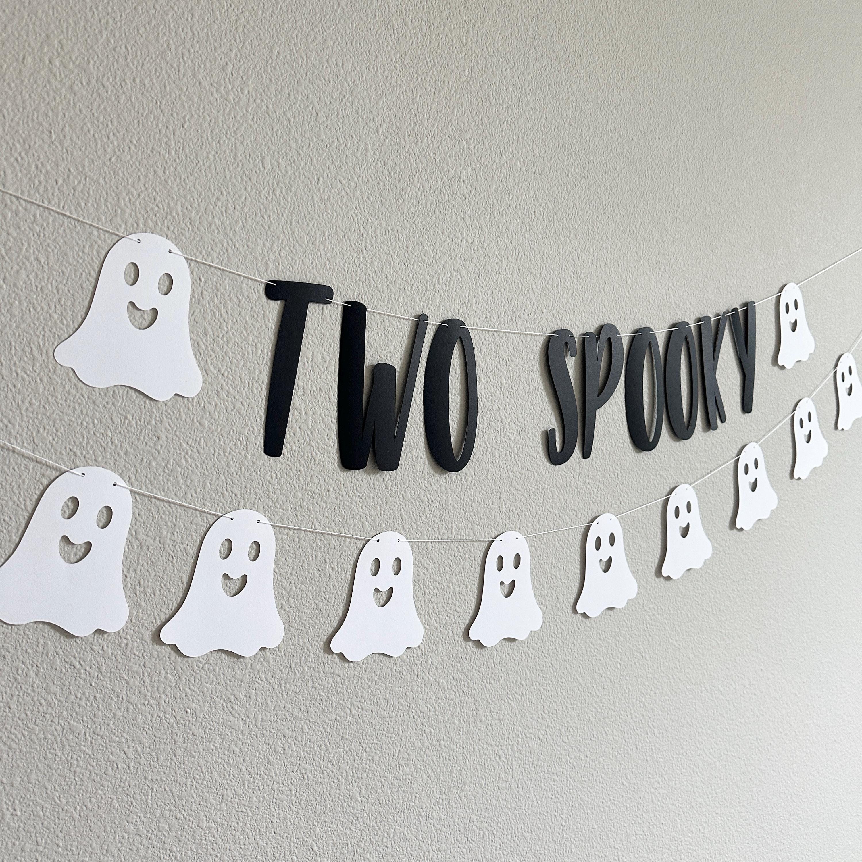 Two Spooky, Two Spooky Banner, Two Spooky Decorations, Halloween 2nd Birthday, Halloween Second Birthday, October 2nd Birthday