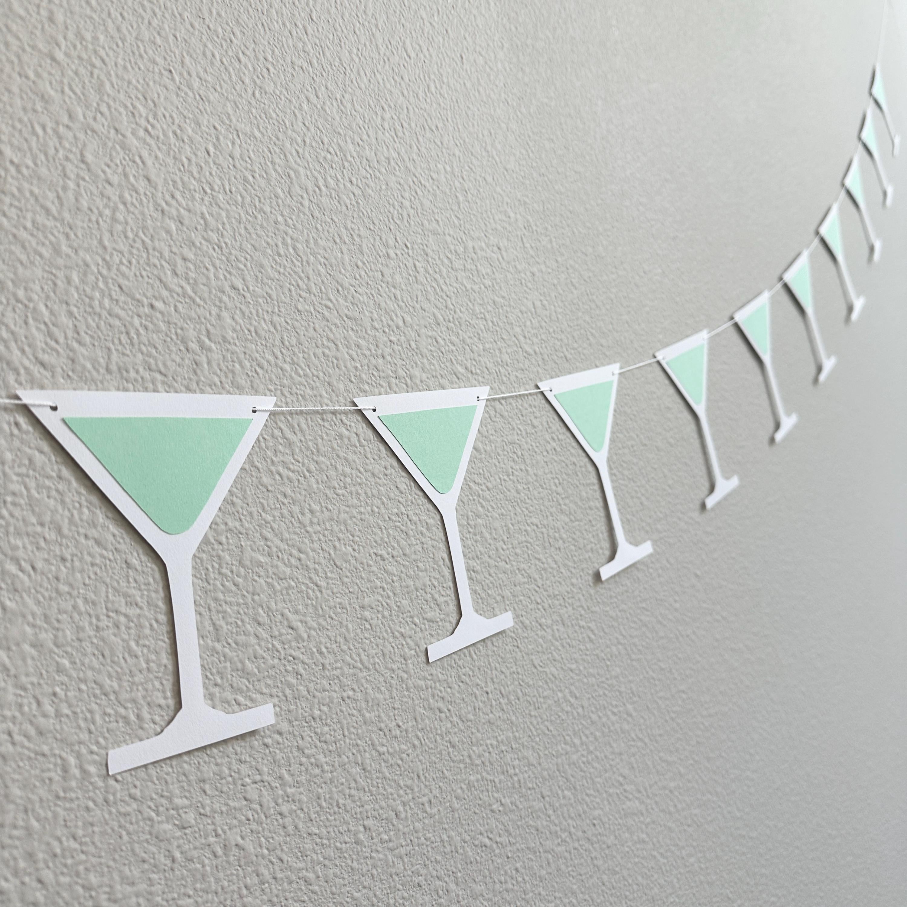 Martini Banner, Martini Garland, Martini Birthday, Martini Party, Martini Decor, Martini Birthday Party, Summer Banner, Mint