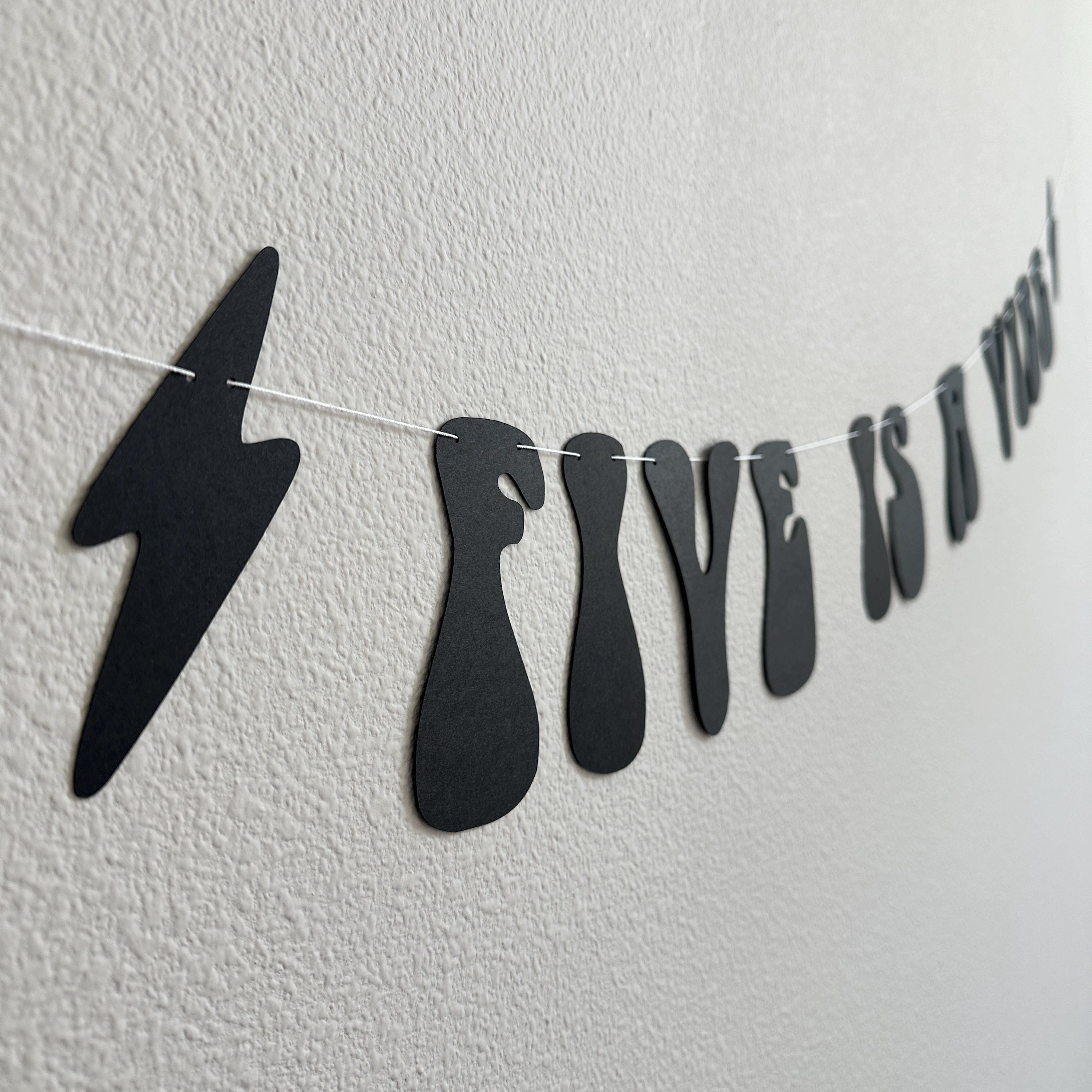 Five Is A Vibe, 5th Birthday Party Banner, Five Is A Vibe Banner, 5 Is A Vibe Decorations, 5th Birthday Decorations, 5th Birthday