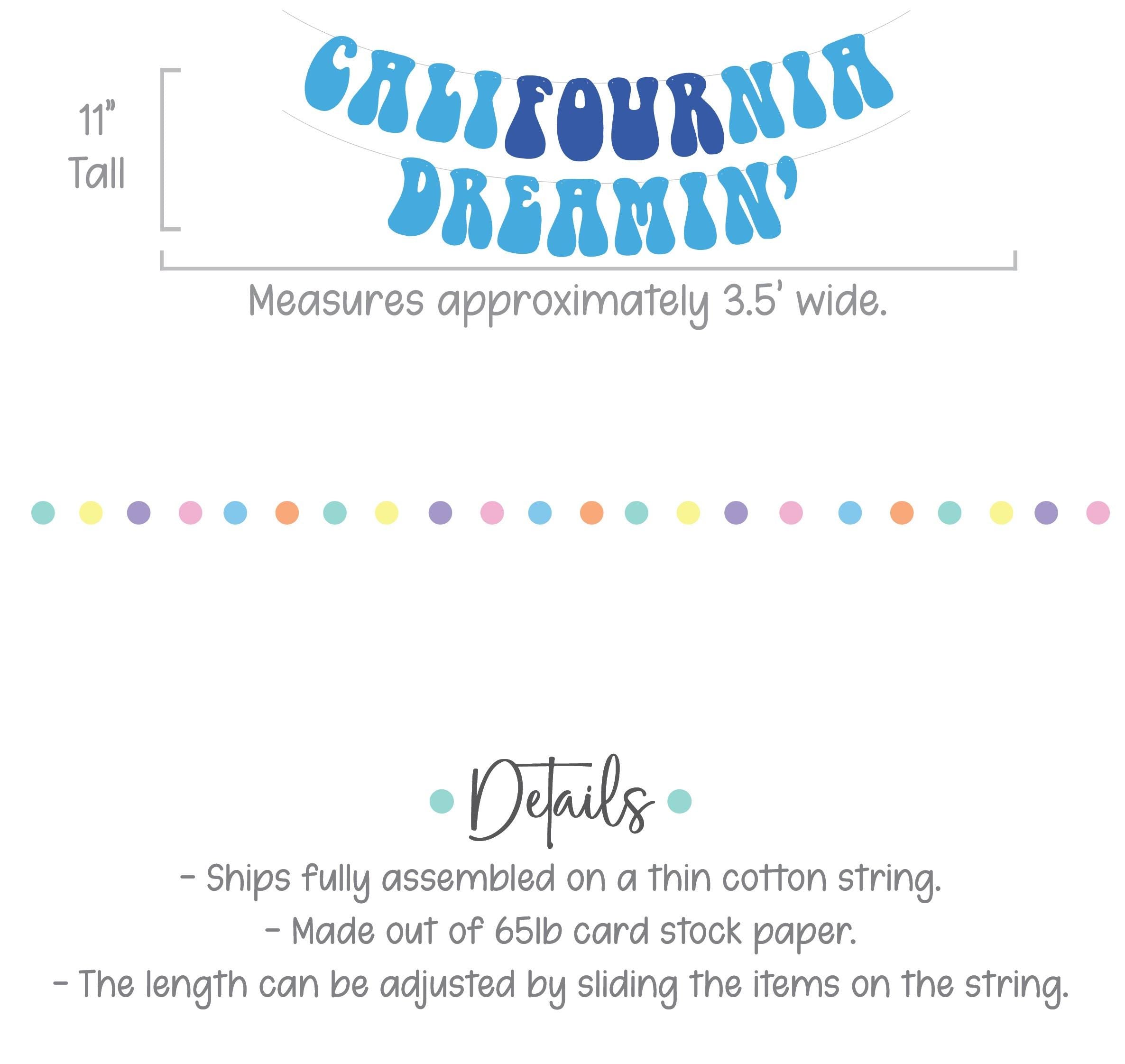 CaliFOURnia Dreamin&#39;, California Dreaming, 4th Birthday Party, 4th Birthday Decorations, Fourth Birthday Theme Ideas, CaliFOURnia