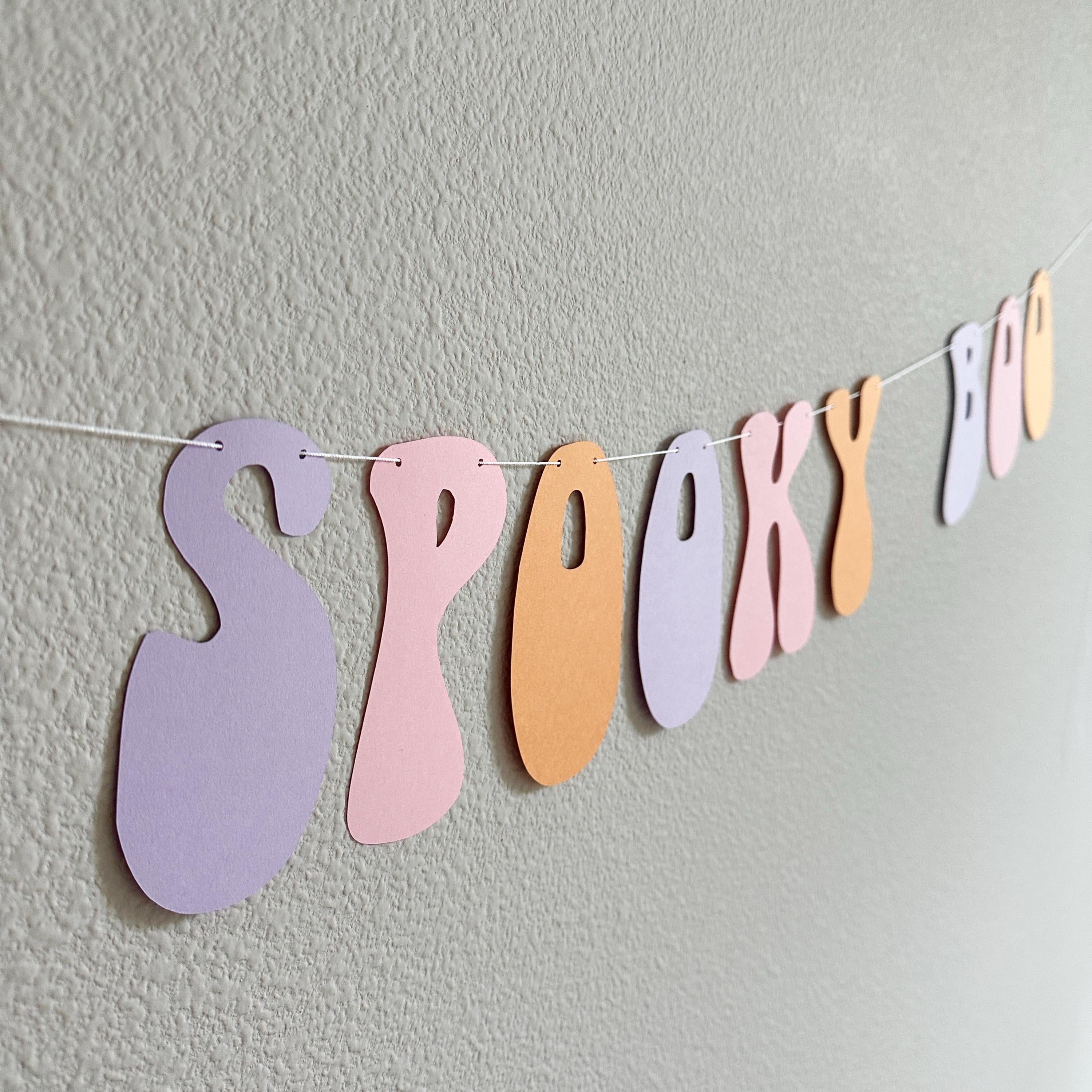 One Spooky Boo, Halloween Themed 1st Birthday Banner, October 1st Birthday Decorations, Spooky One, Girls 1st Birthday Theme, Spooky Boo