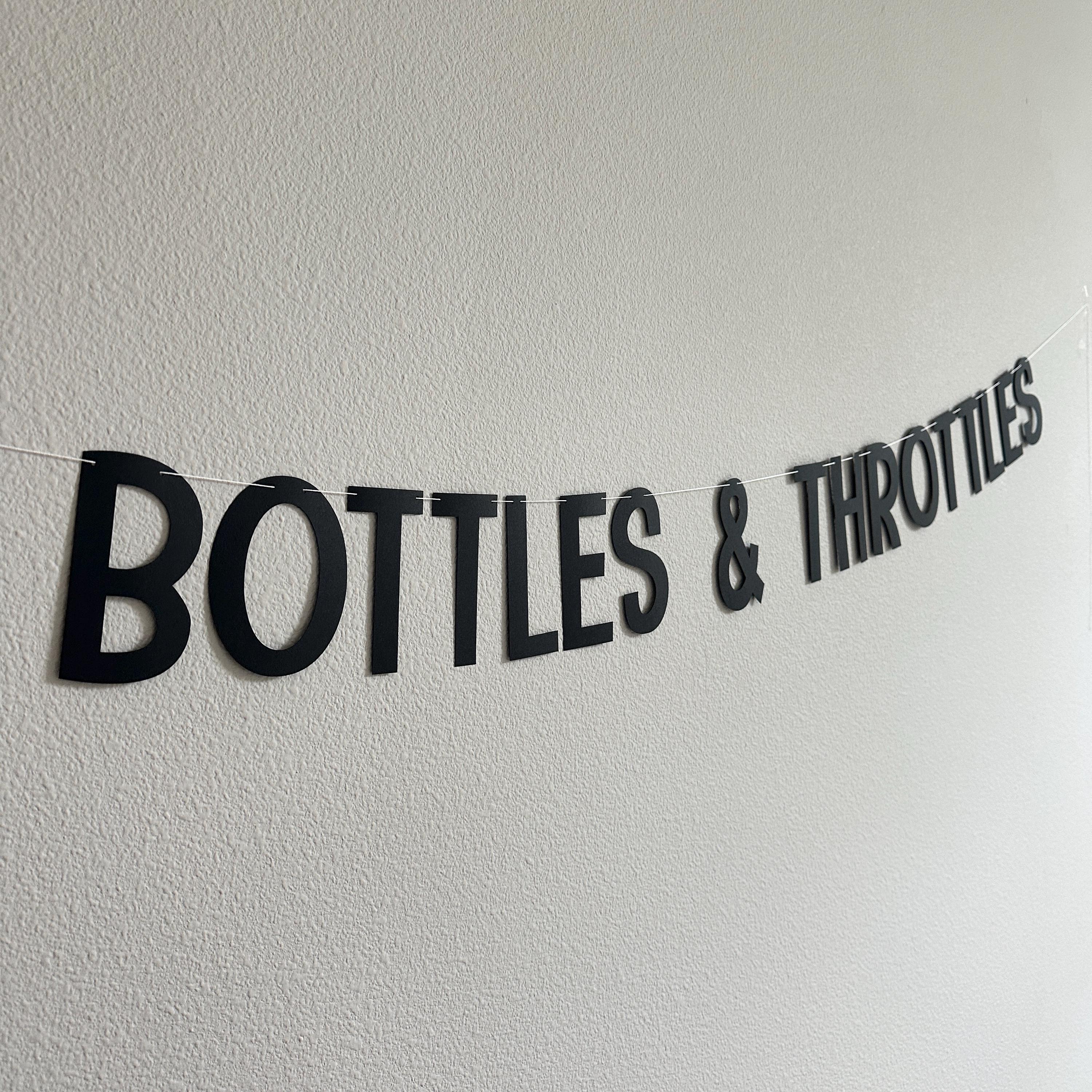 Bottles & Throttles, Bike Themed Baby Shower, Bottles and Throttles Decorations, Dirt Bike Baby Shower, Twisting Throttles Baby Shower