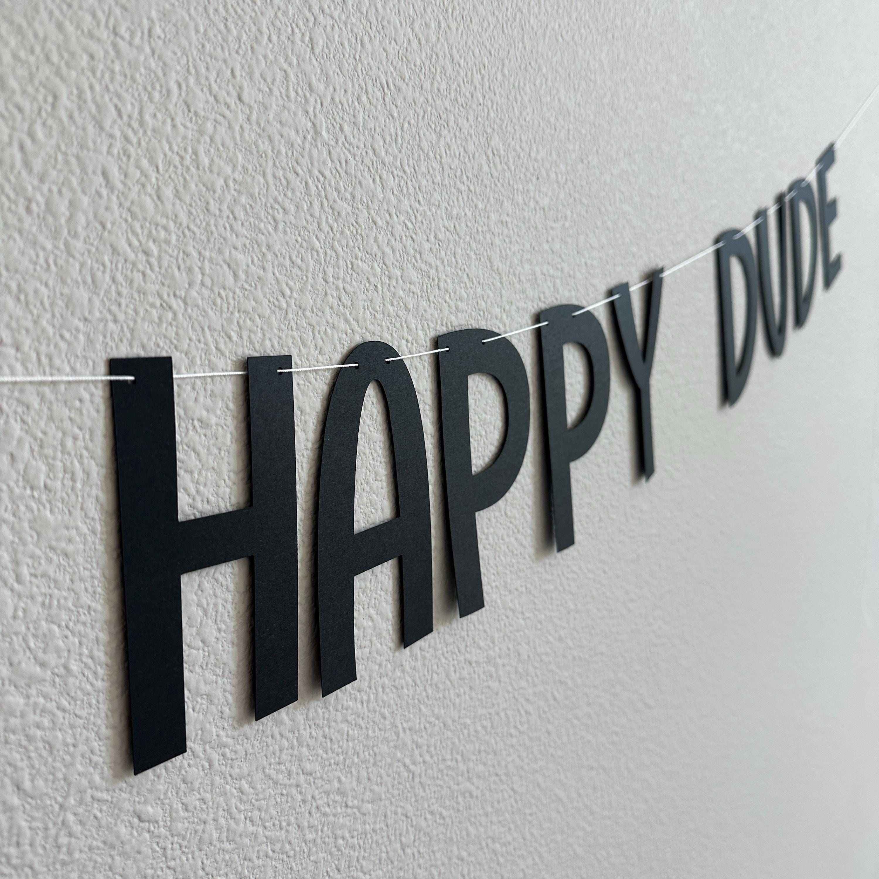 One Happy Dude, 1st Birthday Banner, One Happy Dude Decorations, Boy First Birthday Party Decoration Ideas, One Happy Dude Banner