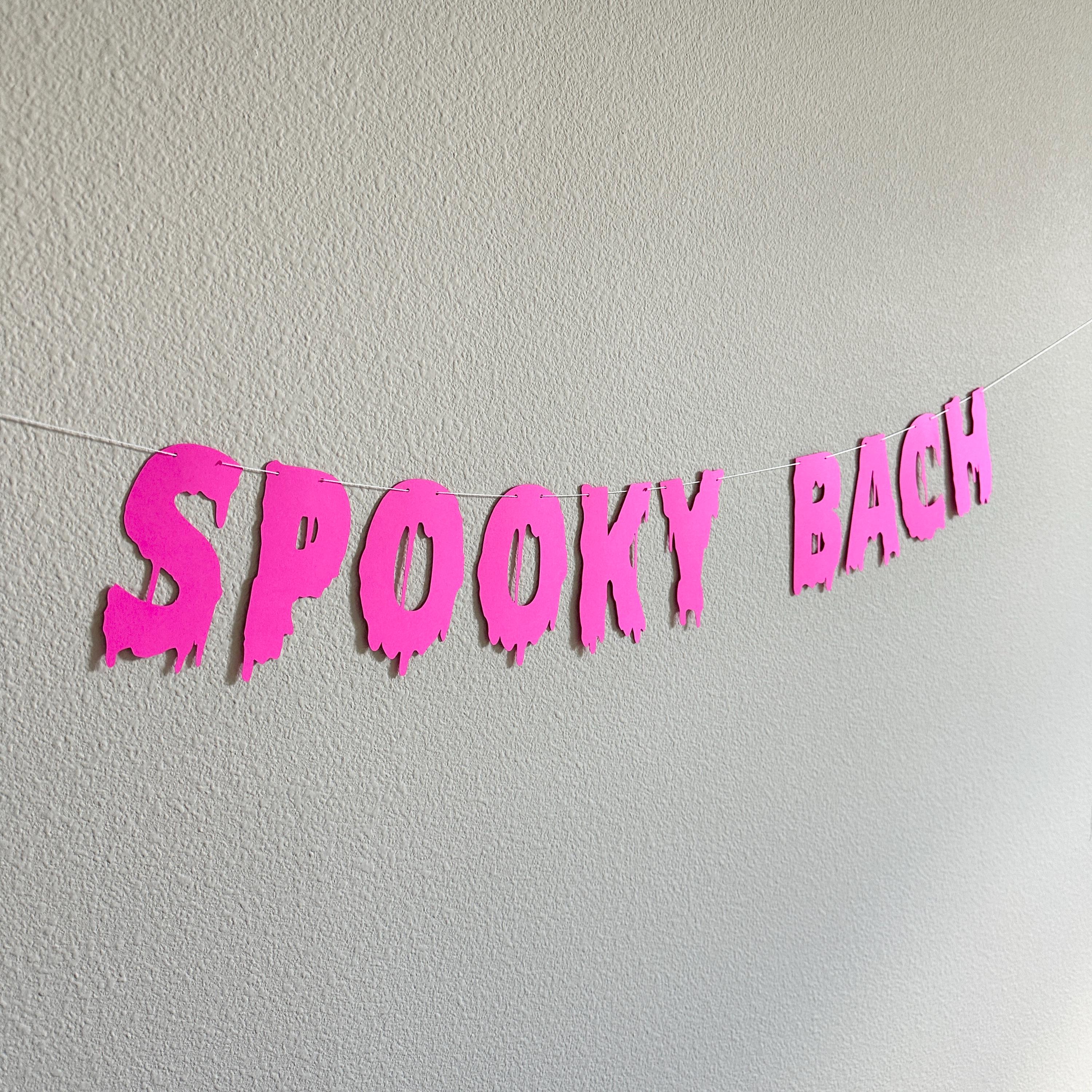 Spooky Bach, Halloween Themed Bachelorette Decoration, Spooky Bachelorette Banner, Spooky Bach Banner, October Bachelorette Theme Ideas
