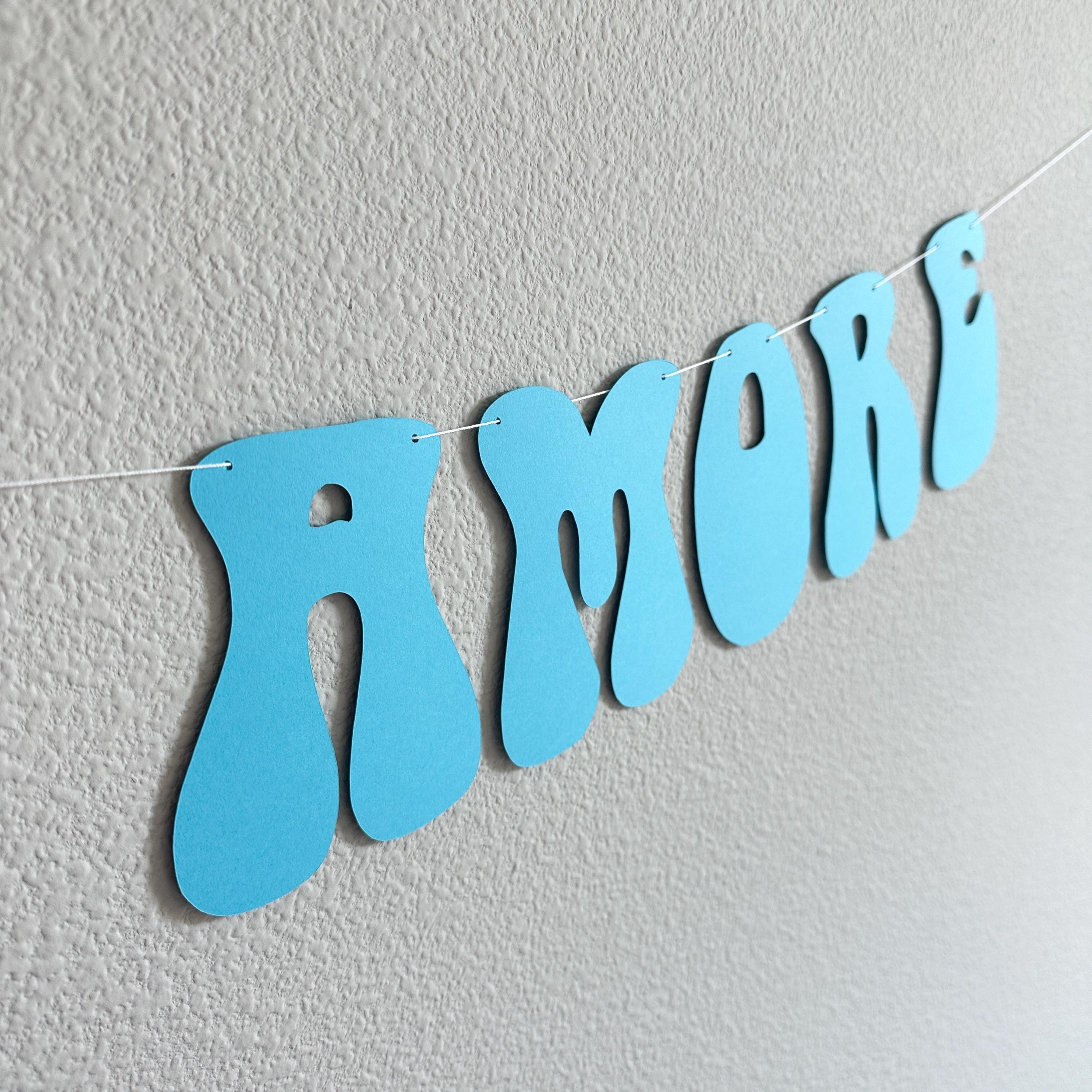 That&#39;s Amore, Blue That&#39;s Amore Banner, That&#39;s Amore Decorations, Blue Wedding Decorations, Bachelorette Decorations, Wedding Backdrop