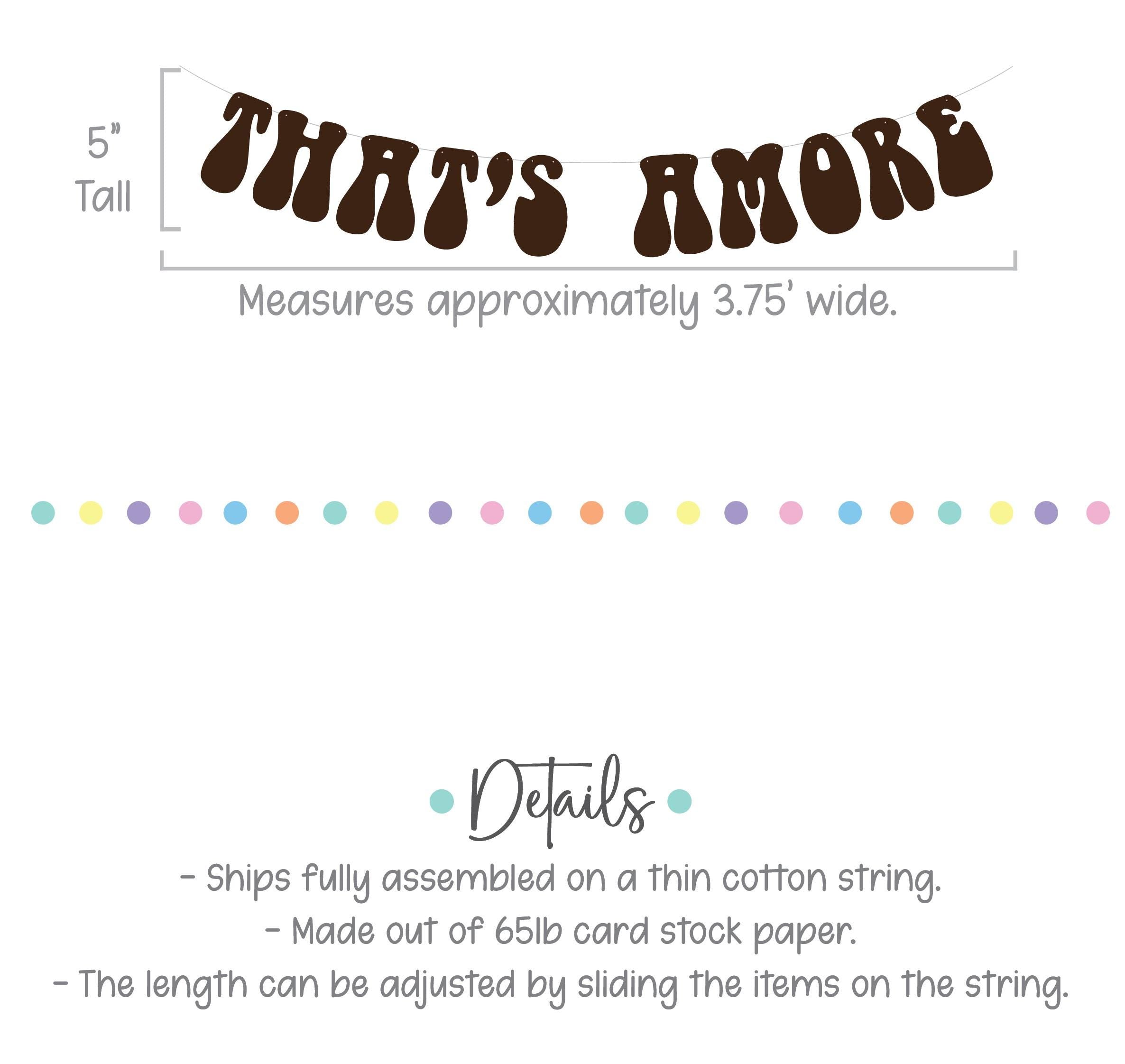 That&#39;s Amore, Brown That&#39;s Amore Banner, That&#39;s Amore Decorations, Brown Wedding Decorations, Bachelorette Decorations, Wedding Backdrop