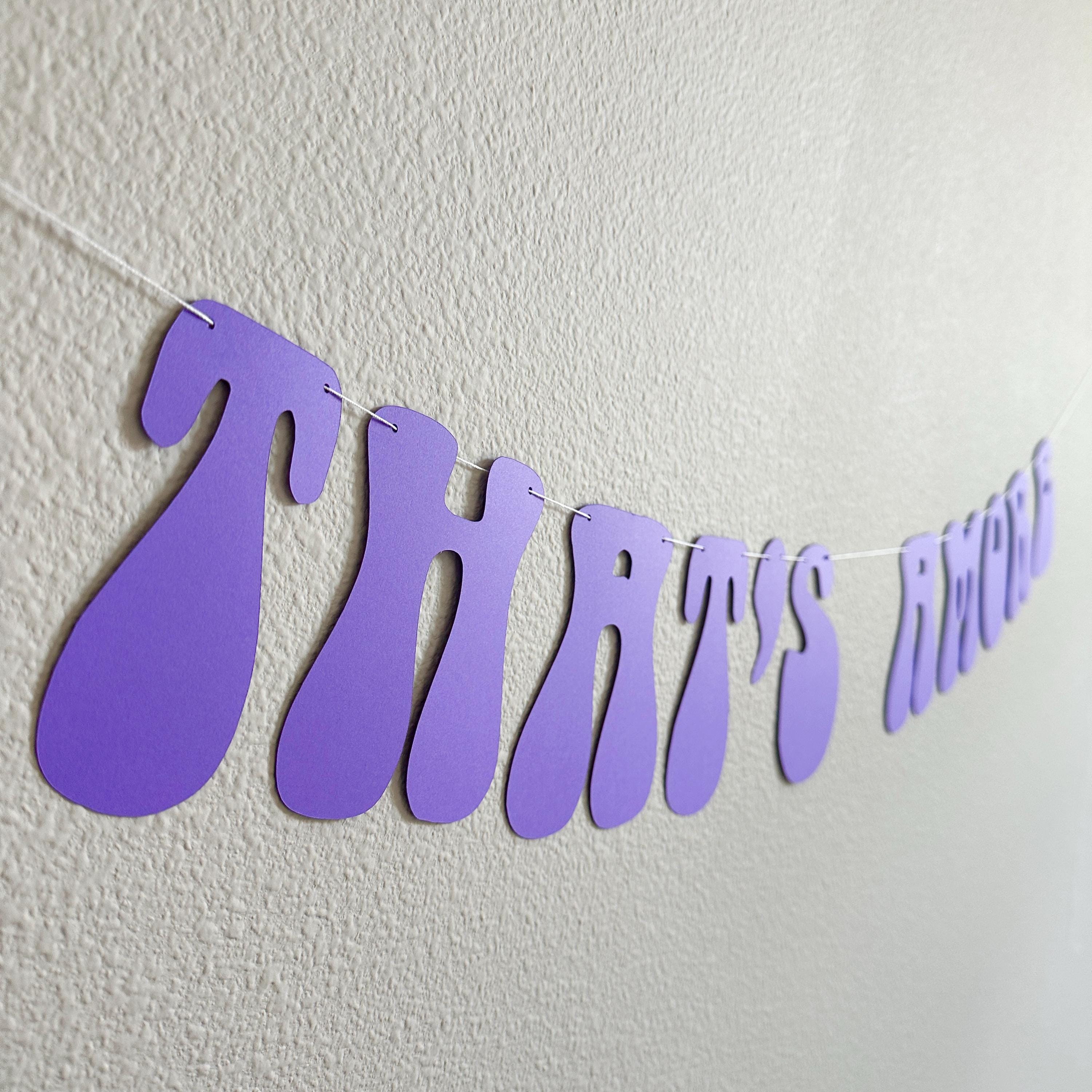 That&#39;s Amore, Purple That&#39;s Amore Banner, That&#39;s Amore Decorations, Purple Wedding Decorations, Bachelorette Decorations, Wedding Backdrop