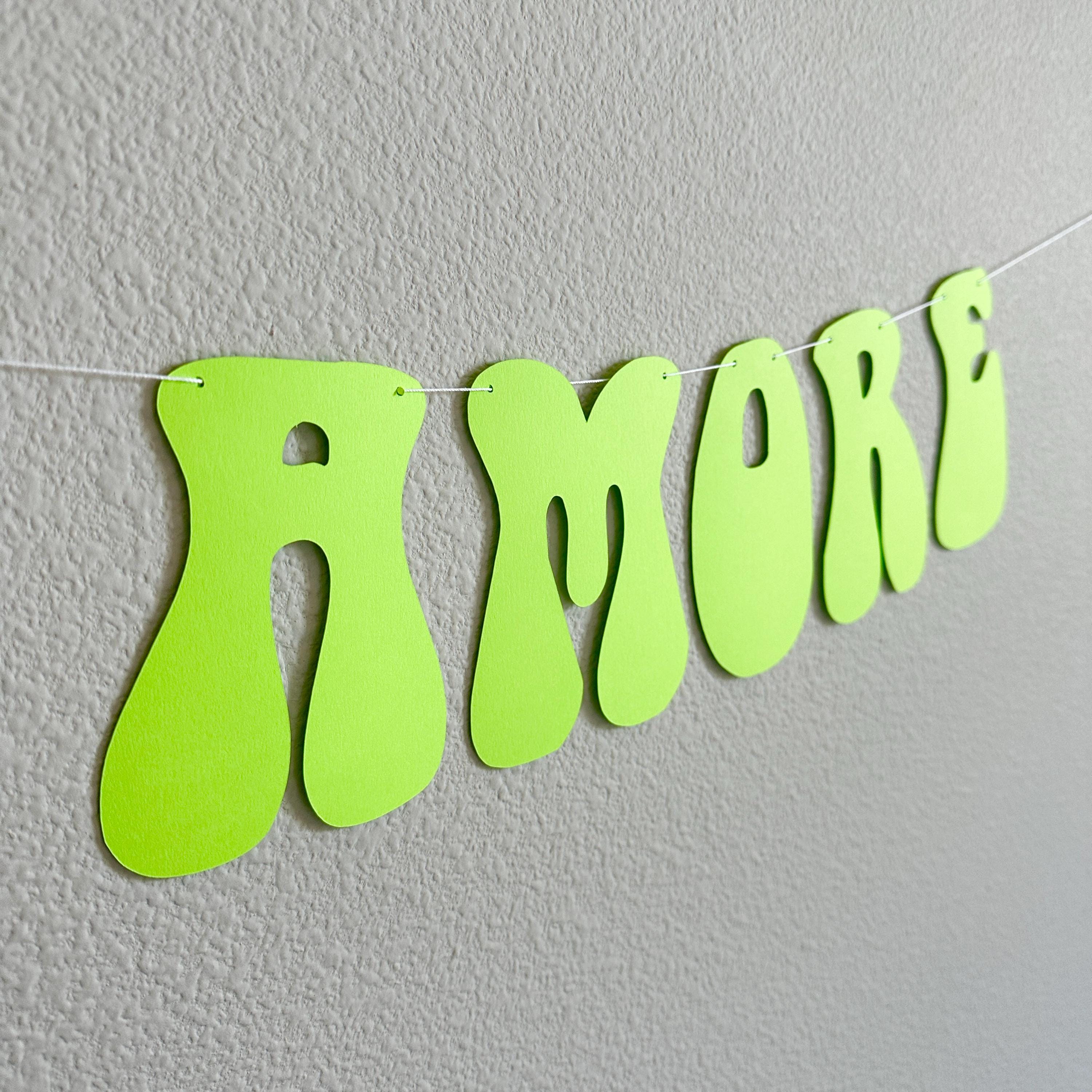 That&#39;s Amore, Lime Green That&#39;s Amore Banner, That&#39;s Amore Decorations, Lime Green Wedding Decorations, Bachelorette Decorations