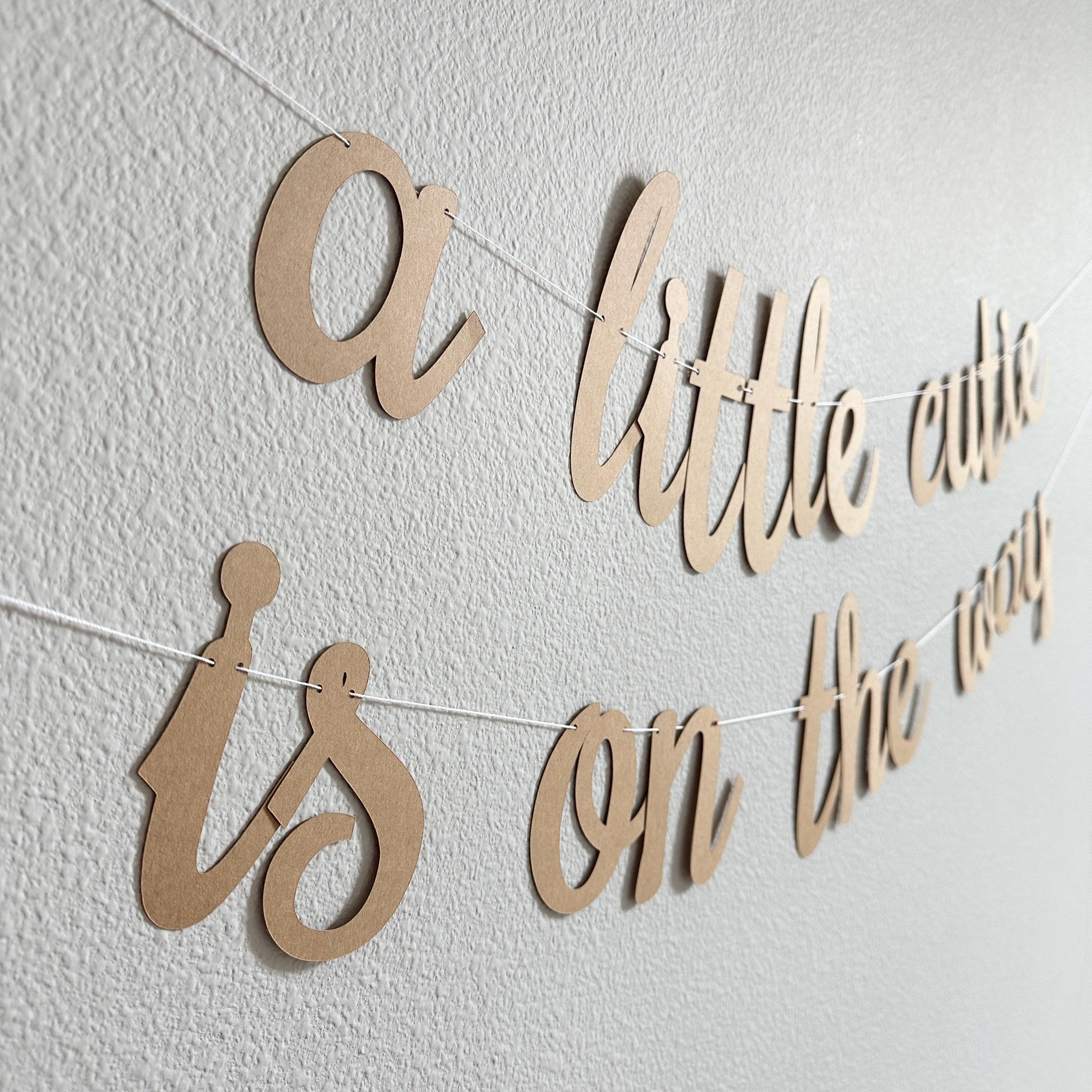 A Little Cutie Is On The Way, Baby Shower Decorations, Cutie Themed Baby Shower, A Little Cutie Is On The Way Banner